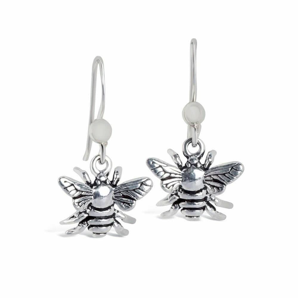 Elegant Bee Earrings for Women - Sterling Silver Dainty Jewelry - Perfect for Everyday Wear & Gift Giving