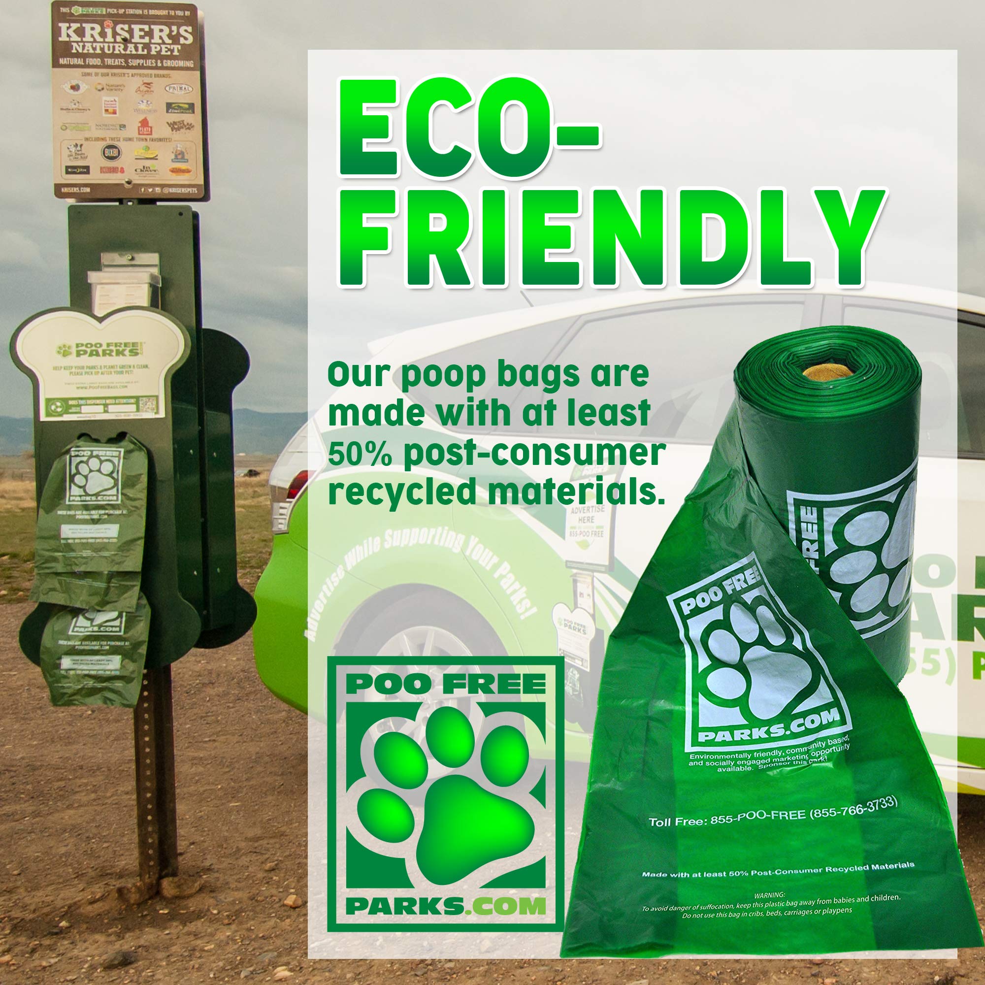 Biodegradable Dog Waste Bags - 600 Count XL Pet Poop Bags with Expandable Gusset | Extra Thick Leak-Proof Design for Easy Cleanup | Perfect for Parks, Walks & Backyard Use