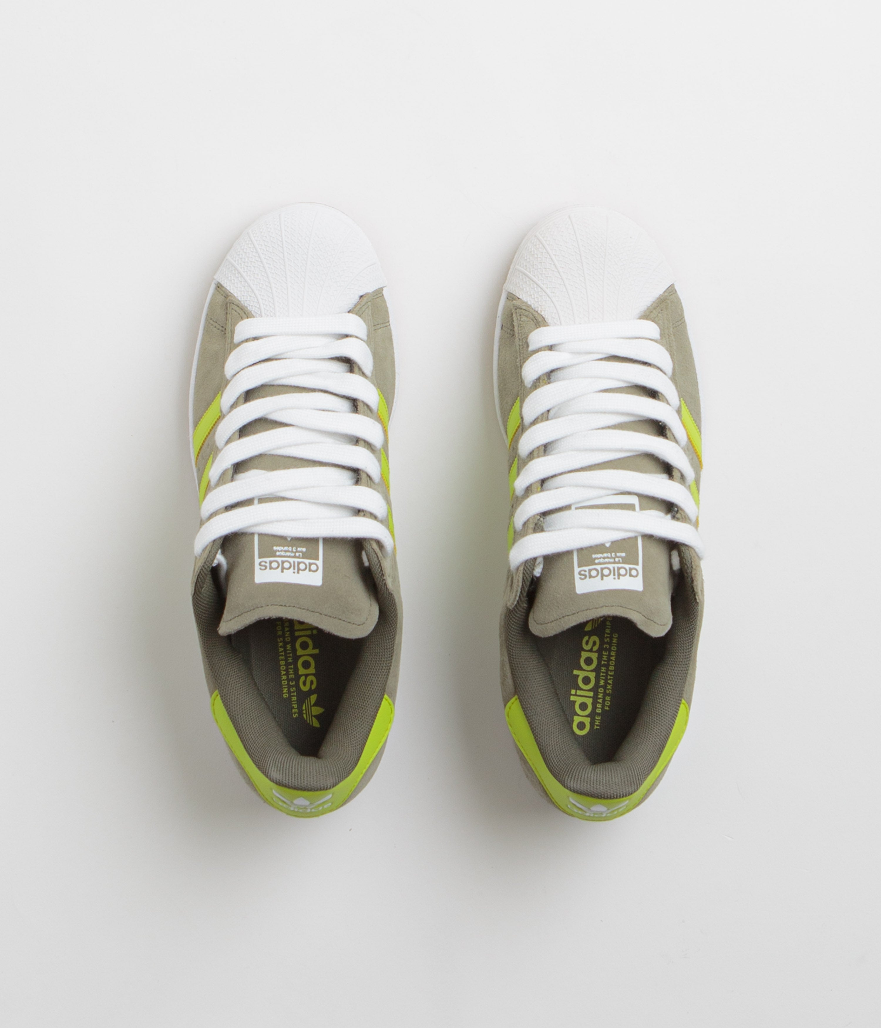 Adidas Superstar ADV Sneakers for Men & Women - Olive Strata/Semi Solar Yellow/Gold Metallic - Casual Streetwear & Everyday Comfort Shoes for Walking, Running & Gym