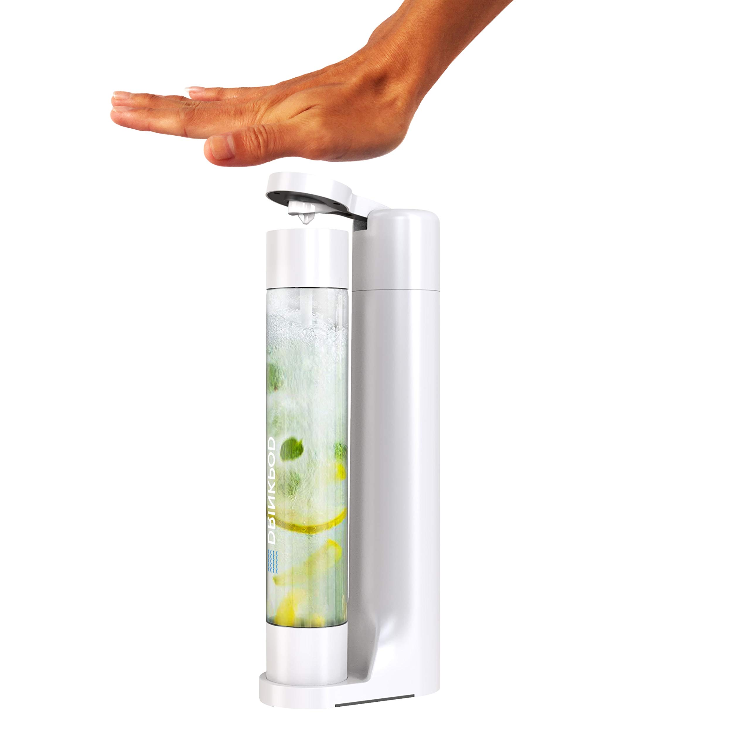 Fizzpod Sparkling Water Maker - Soda Machine with 3 x 1L Carbonating Bottles, Compatible with 60L CO2 Carbonator - Make Homemade Seltzer & Fruit-Infused Fizzy Drinks - Perfect for Parties, Home Bars & Healthy Hydration