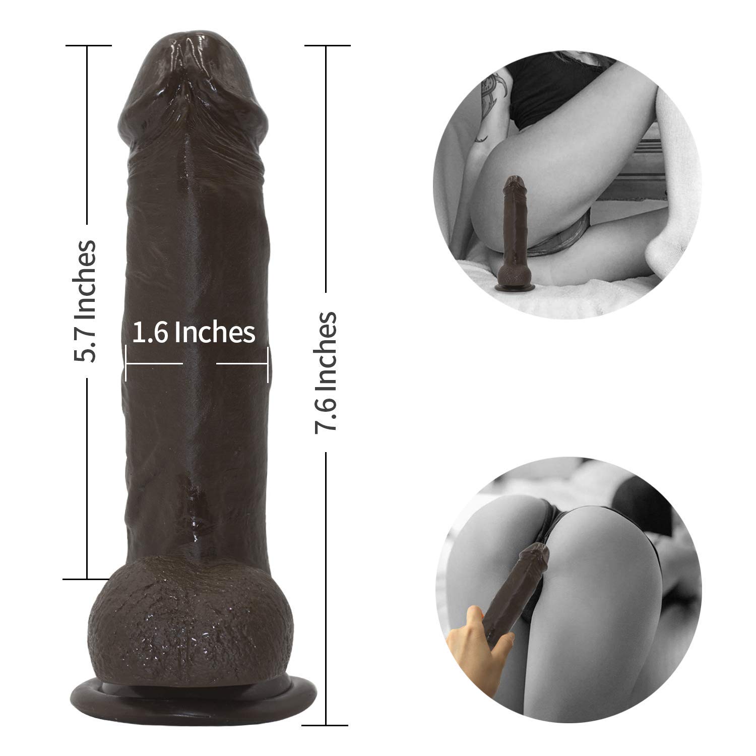Realistic Strap-On Dildo 7.6