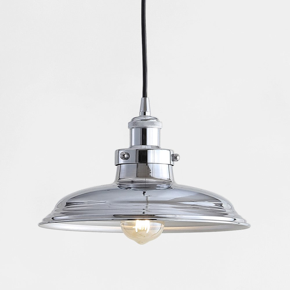 Bedford 11 Adjustable Iron Industrial Rustic LED Pendant Light - Vintage Style Hanging Fixture for Kitchen Island, Dining Room & Bar Lighting