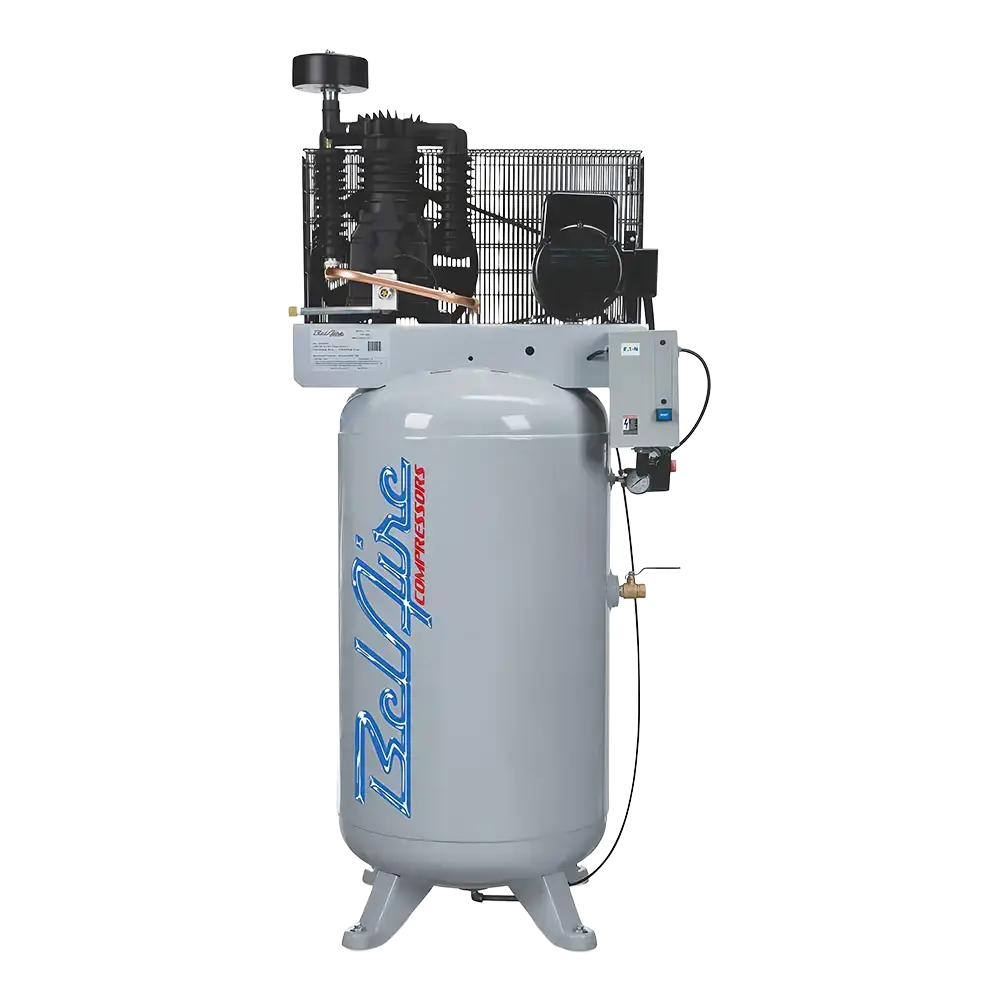 BelAire 318VLE Elite 2 Stage Air Compressor 7.5HP 80 Gallon Vertical 230V/1 Phase - Perfect for Auto Shops, Woodworking & Industrial Applications