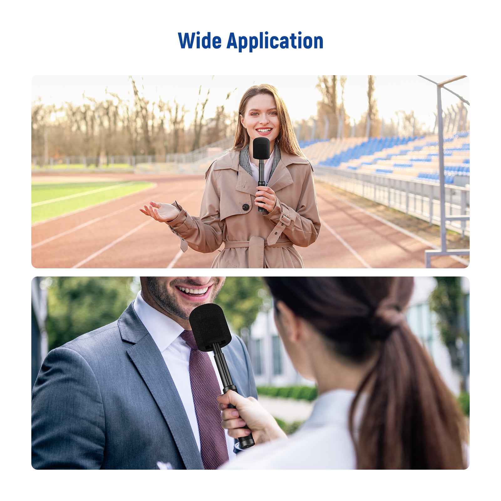 NEEWER MS005 13/33cm Telescopic Lavalier Microphone Handheld - Professional Clip-on Mic for Interviews, Vlogging & Live Streaming - Compatible with Smartphones, Cameras & Recorders