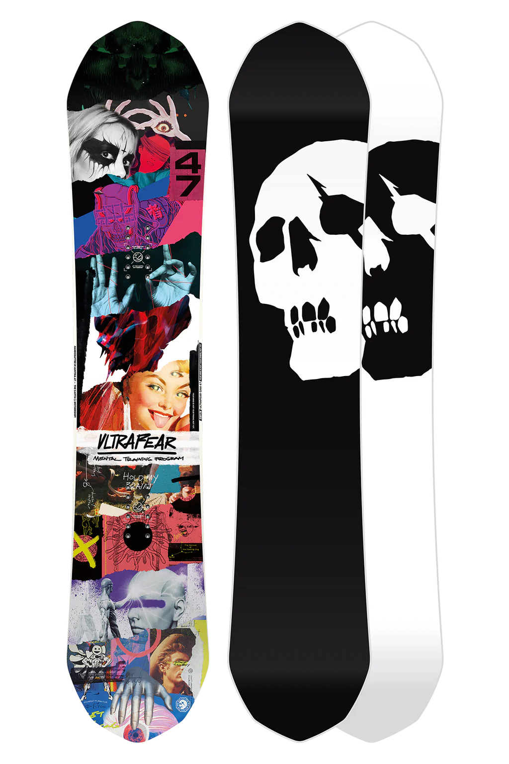 Capita Ultrafear Snowboard 2025 - 147cm Freestyle Snowboard for Men & Women | Perfect for Park, Pipe & All-Mountain Riding