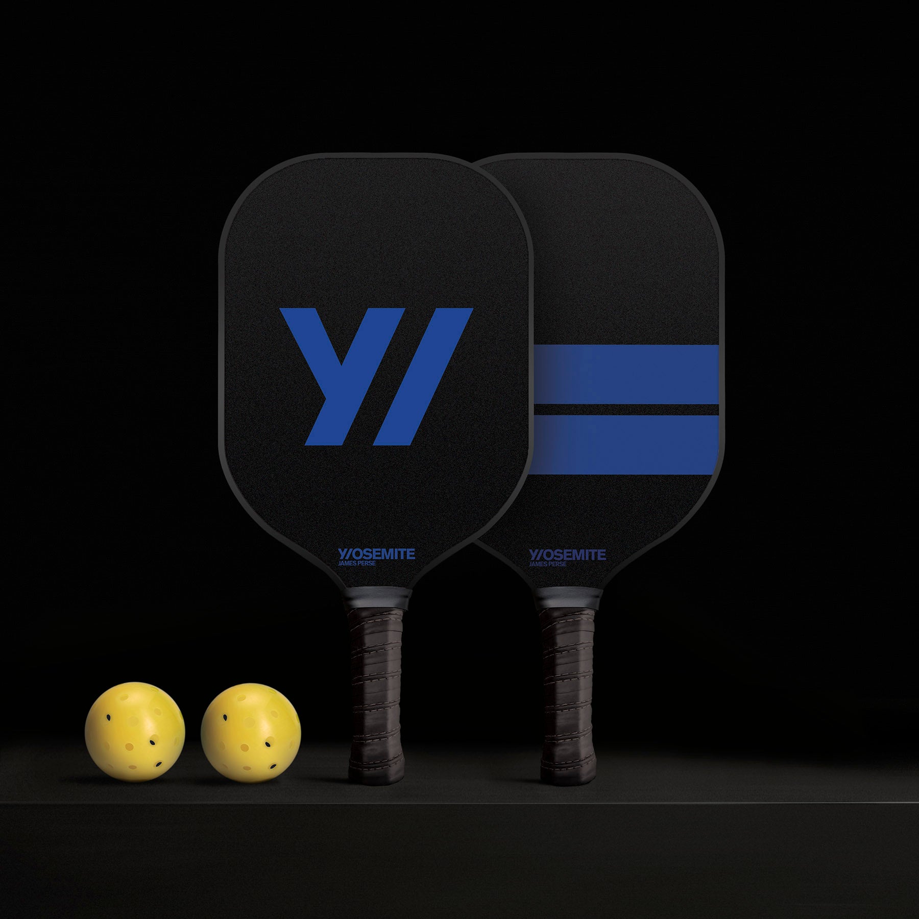 Premium Pickleball Paddle Set with Carry Bag - Lightweight Graphite Paddles for Indoor & Outdoor Play - Black/Baltic Blue - Perfect for Beginners & Advanced Players