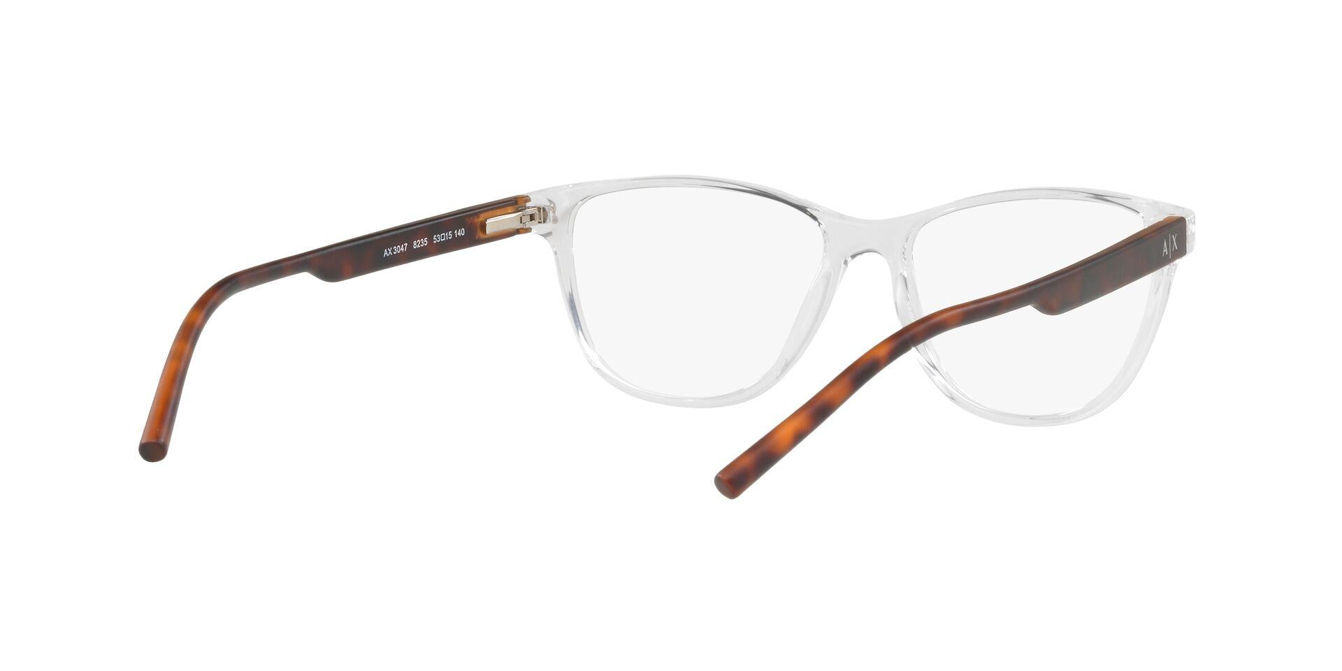 Armani Exchange 3047 Eyeglasses for Men & Women - Lightweight Acetate Frame with UV Protection - Perfect for Work, Reading & Fashion Accessories