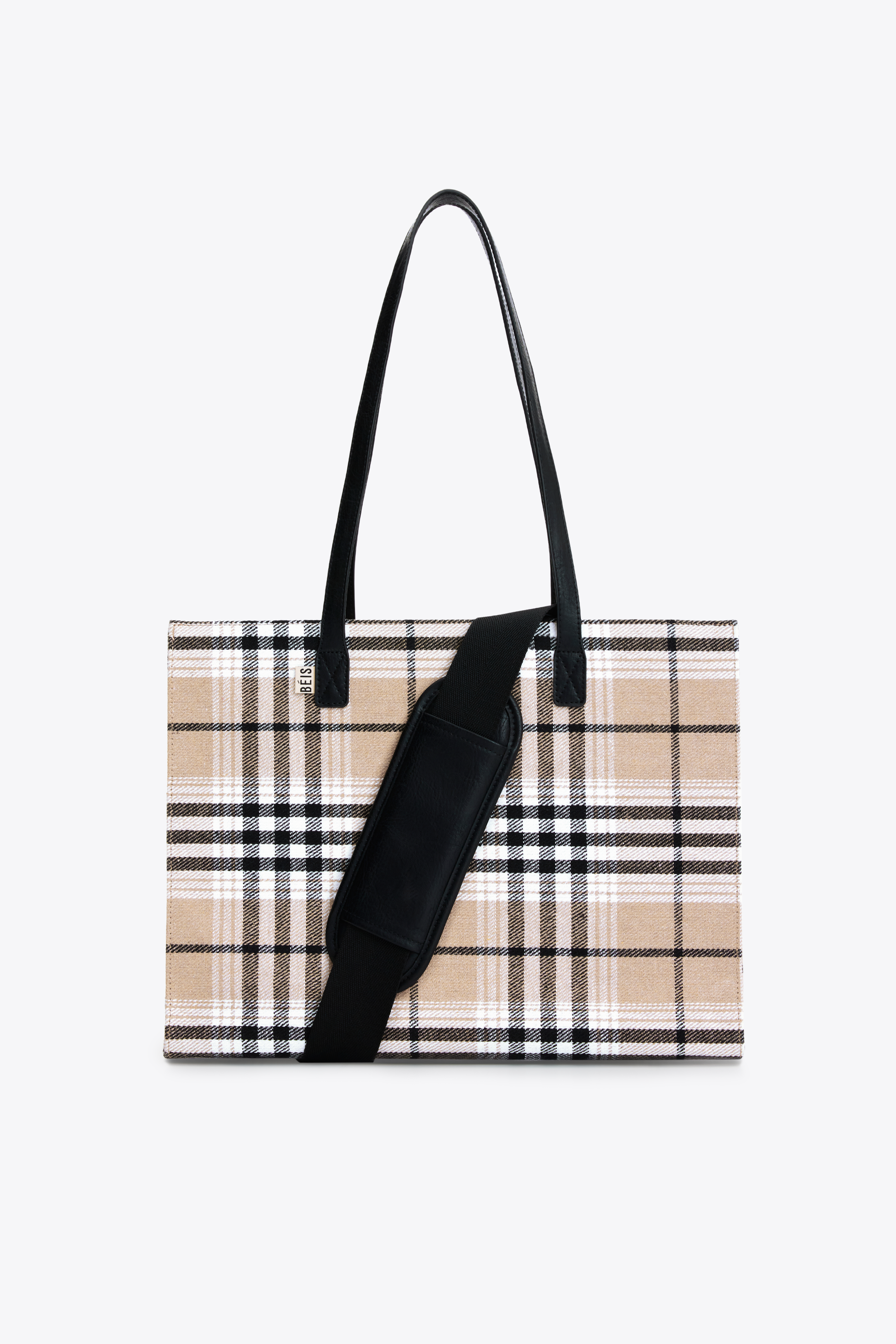 Stylish Plaid Work Tote Bag for Women - Professional Office Laptop Bag with Spacious Compartments | Perfect for Business, Commuting & Travel