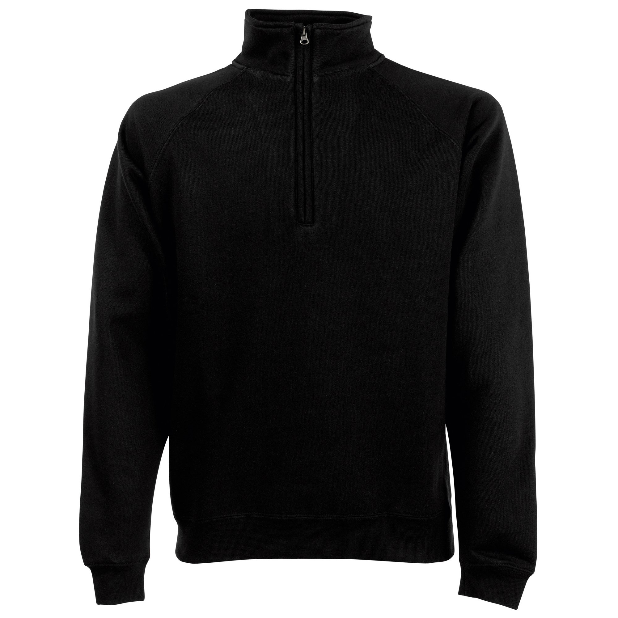 Fruit of the Loom Men's Zip Neck Sweatshirt - Medium Size, Heather Grey - Comfortable Casual Pullover for Everyday Wear, Workout & Outdoor Activities