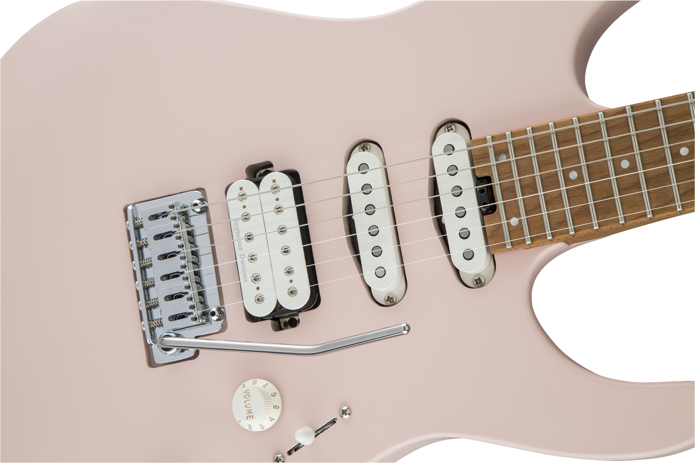 Charvel Pro Mod DK24 HSS Electric Guitar - Shell Pink Finish | Professional Grade Solid Body Guitar for Rock, Metal & Stage Performance