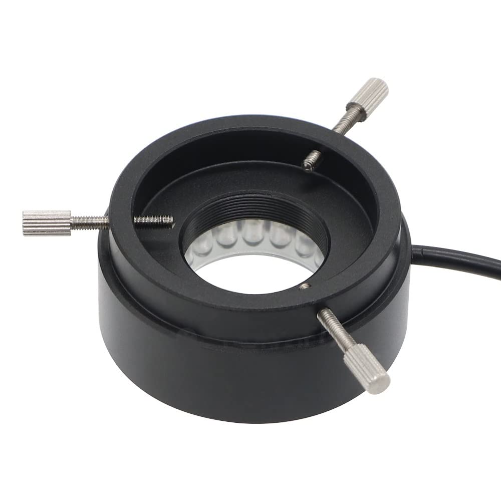 40 LED Adjustable Ring Light Illuminator Lamp for HDMI USB Digital Microscope - Microscope Accessories Kit with Camera Lens Magnifier & Slides - Perfect for Lab Research, Education, and Scientific Observation