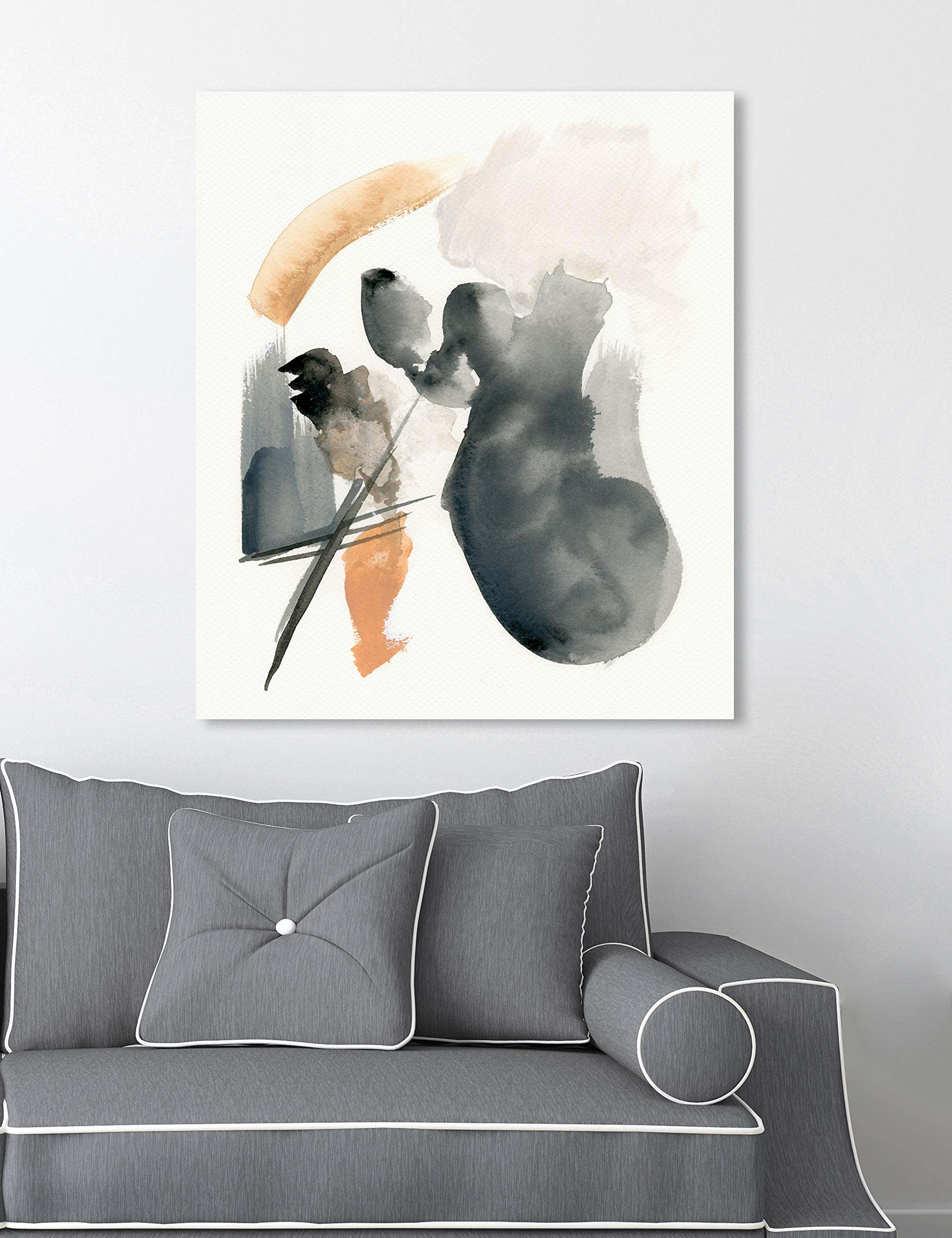 Abstract Violin Wall Art Canvas Print - Black & White Home Decor 20