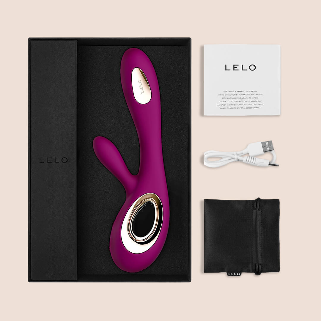LELO SORAYA Wave - Luxury Rechargeable Vibrator with Patented WaveMotion Technology for Couples & Solo Pleasure - Perfect for Romantic Nights & Self-Care Moments
