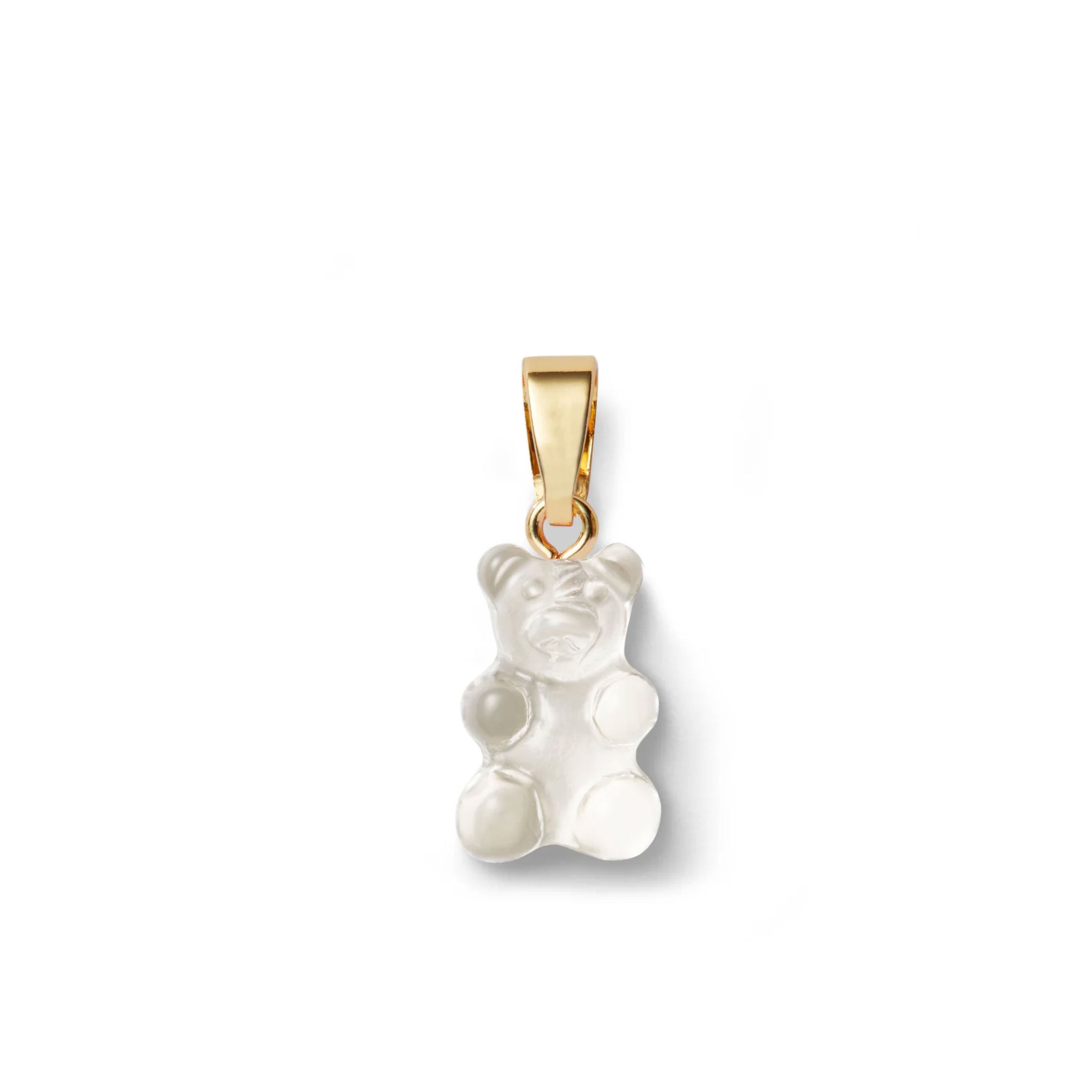 Vintage Bear Translucent Pendant Necklace with Gold Plated Connector - Perfect for Gift Giving, Fashion Jewelry & Boho Style Outfits