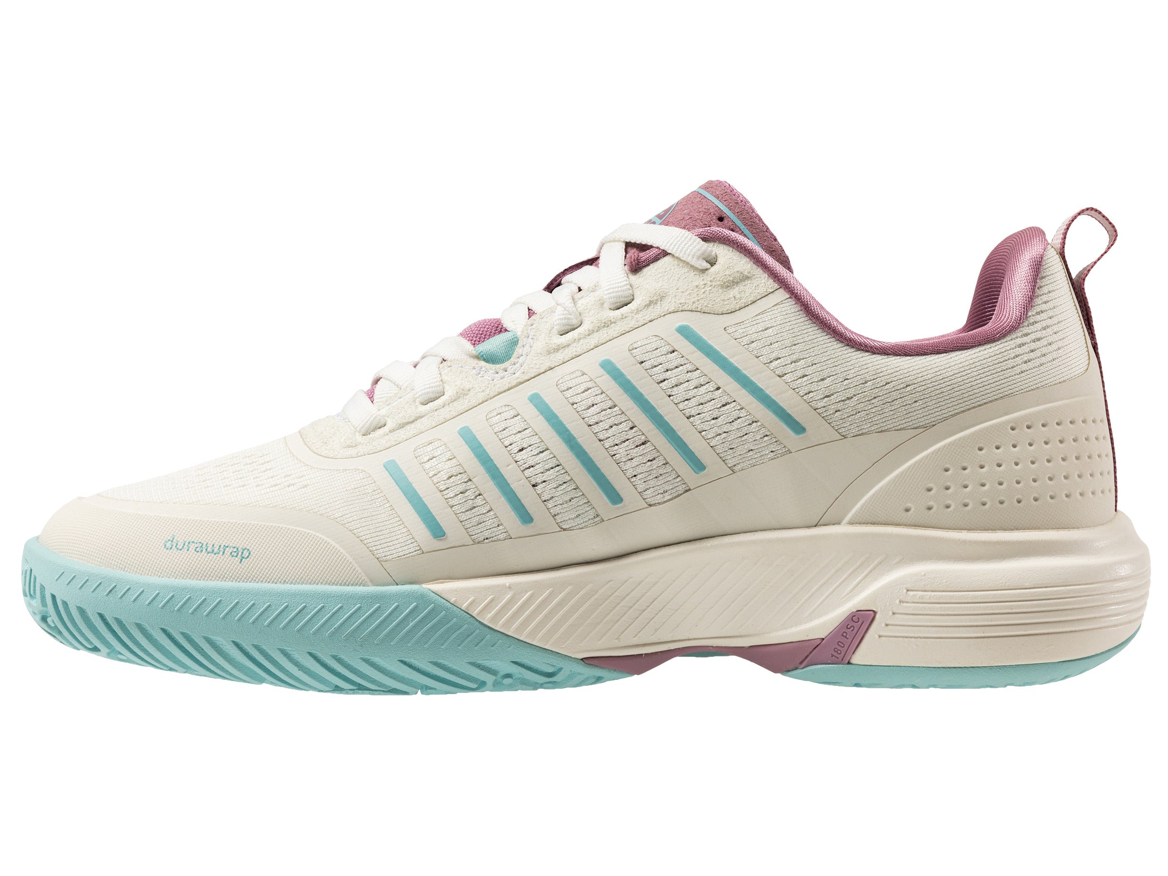 ULTRA COURT PADEL Tennis Shoes for Men & Women - 94436 970 M | White/Lilac/Pastel Turquoise | Lightweight & Breathable for Padel, Tennis & Casual Wear