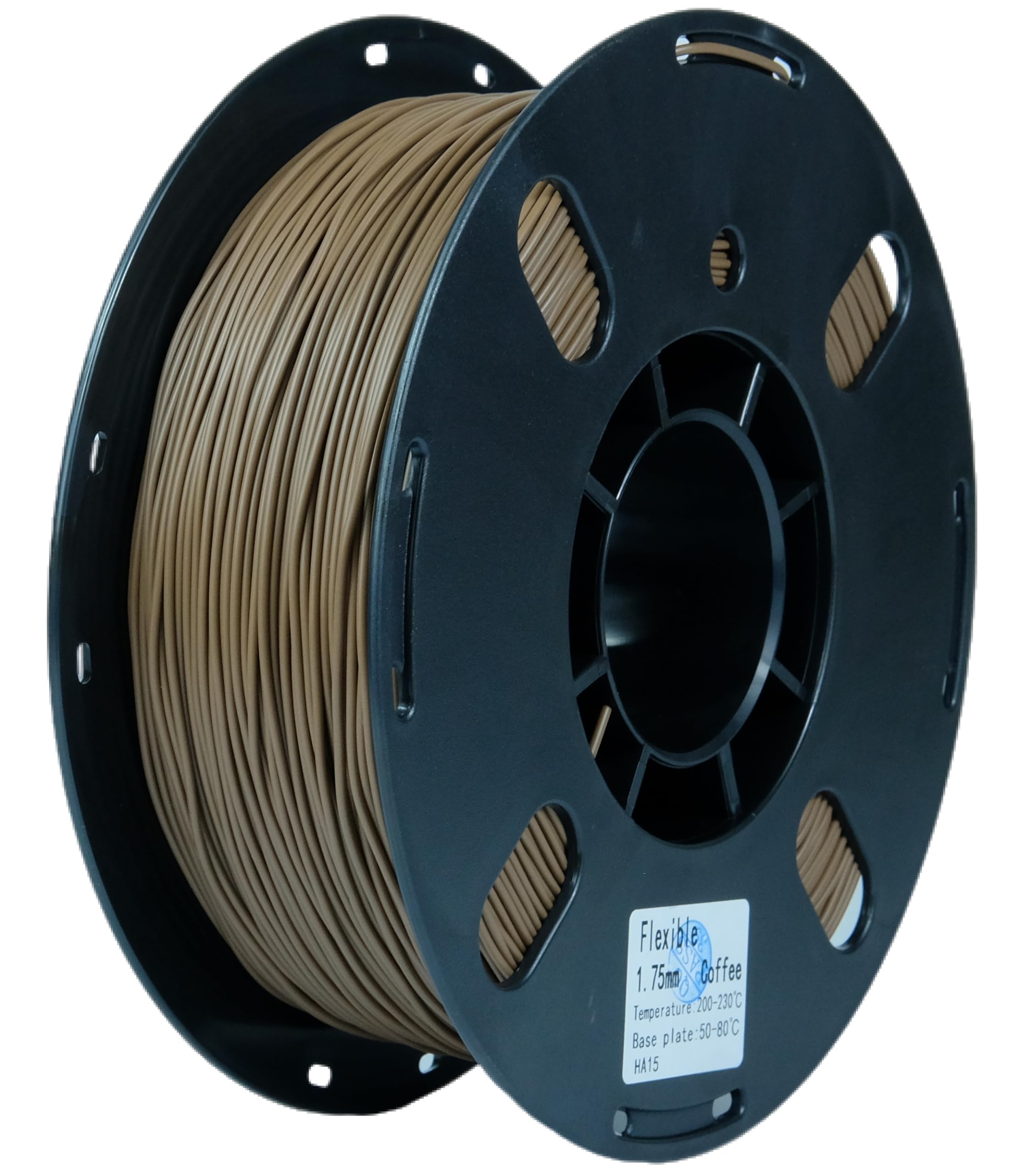 Premium RANKI TPU Filament 1.75mm - Flexible 3D Printer Filament with High Dimensional Accuracy (±0.05mm), 98A Shore Hardness, 1kg Spool (Coffee Color) - Ideal for Phone Cases, Wearables & Flexible Prototypes