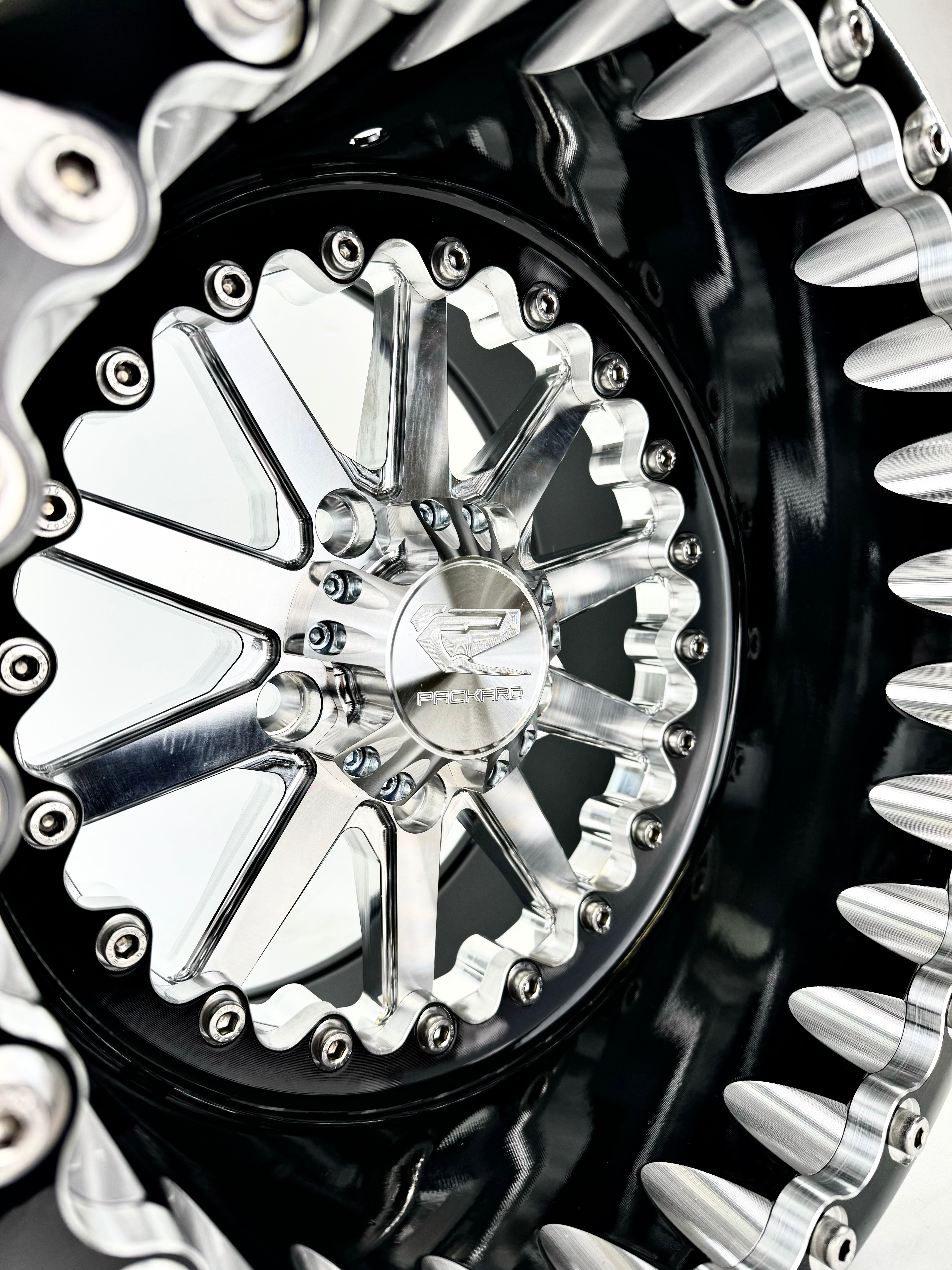 Element FF Forged Beadlock Wheels - Silver - 5x4.5 Bolt Pattern - Compatible with Polaris RZR Pro R - Off-Road, Racing & Trail Riding Accessories