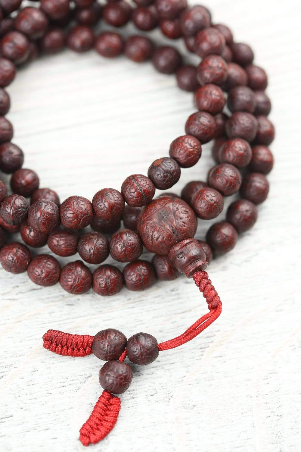 Authentic Bodhi Seed Mala Prayer Beads - 108 Meditation Beads for Yoga, Mindfulness & Spiritual Practice - Buddhist Prayer Necklace for Stress Relief & Zen Meditation