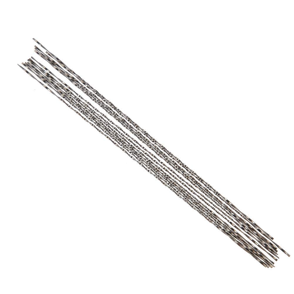 12-Piece Spiral Scroll Saw Blades Set for Wood, Metal & Plastic Cutting - 8 Size Options (7#) - Perfect for DIY Woodworking, Craft Projects & Precision Carving