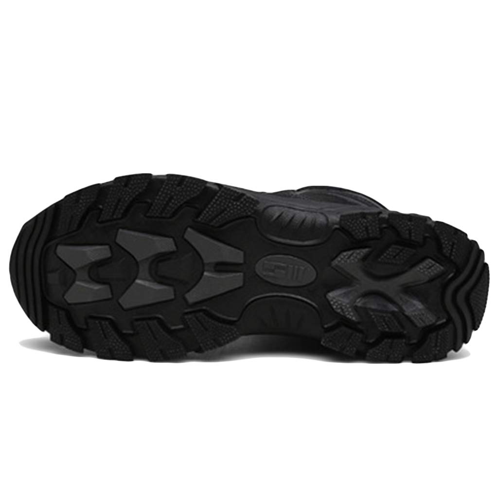 Men's Winter Army Hiking Boots - Military Tactical Work Boots for Men & Women - High Top Desert Leather Shoes with Side Zipper - Perfect for Outdoor Adventures, Hiking & Heavy Duty Work
