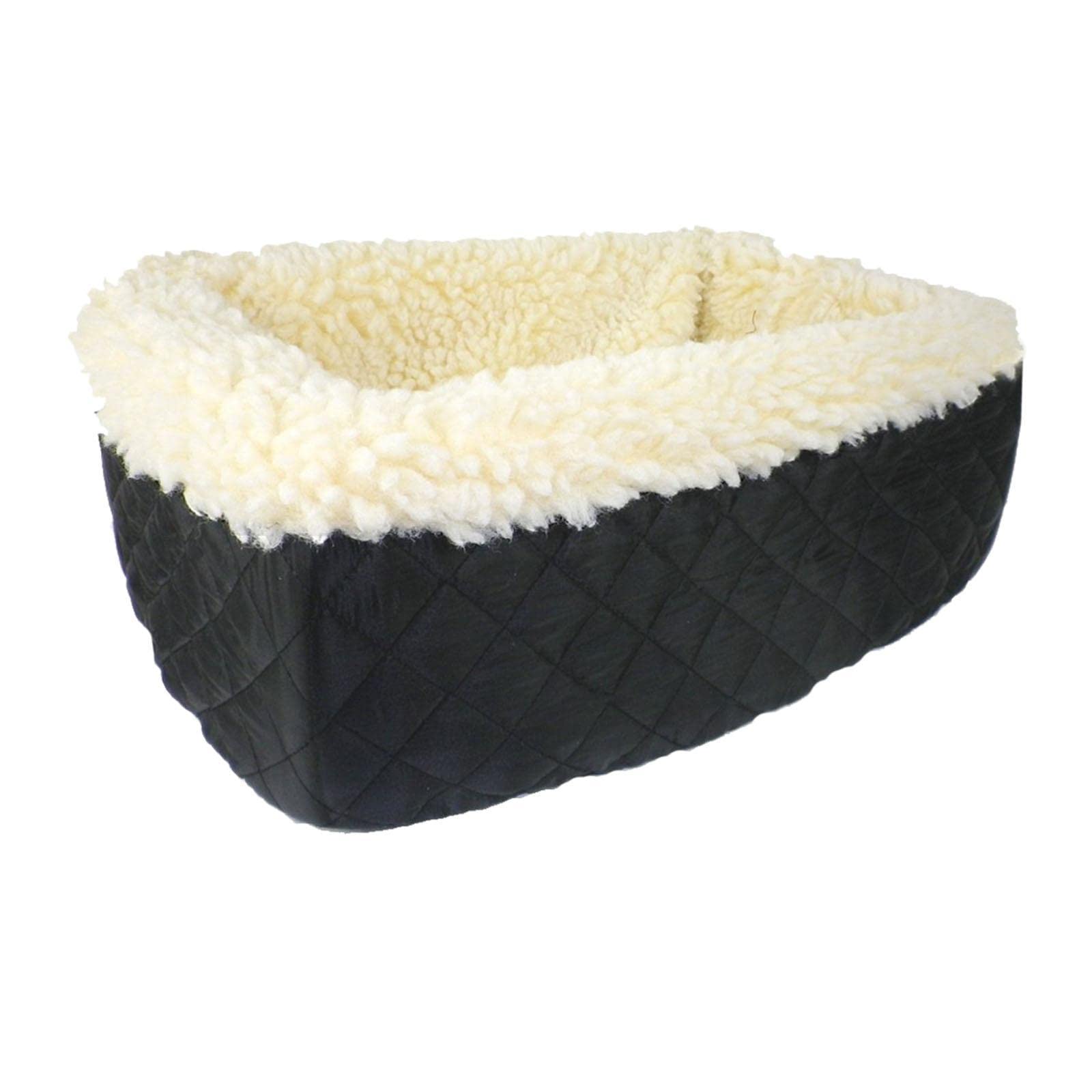 Durable Soft-Sided Dog Car Carrier with Anti-Slip Base | Safety Pet Booster Seat & Travel Mat for Cars | Portable, Scratch-Proof, Easy-to-Clean Pet Crate | Perfect for Road Trips, Vet Visits & Daily Commutes - Black