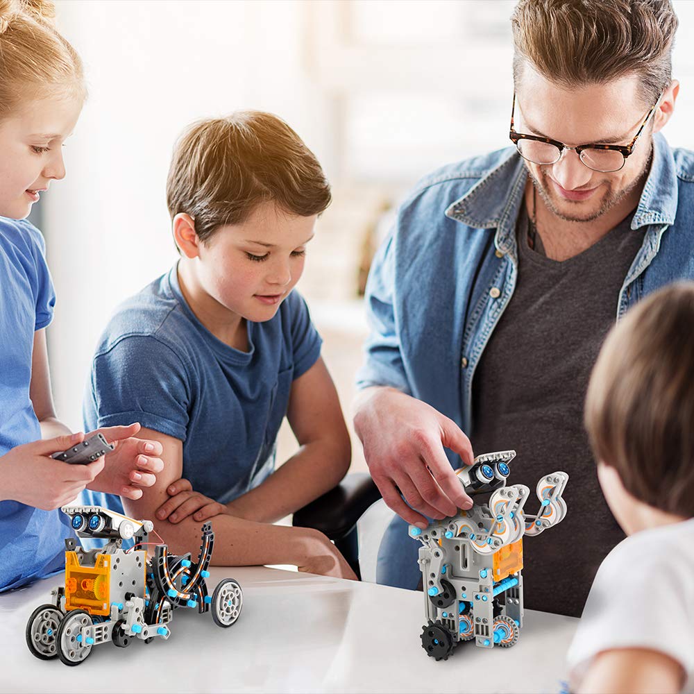 STEM Solar Robot Kit for Kids Ages 8-13 - Build 12 Different Science Robots with Solar Power - Educational Engineering Toy for School Projects, Birthday Gifts & STEM Learning Activities