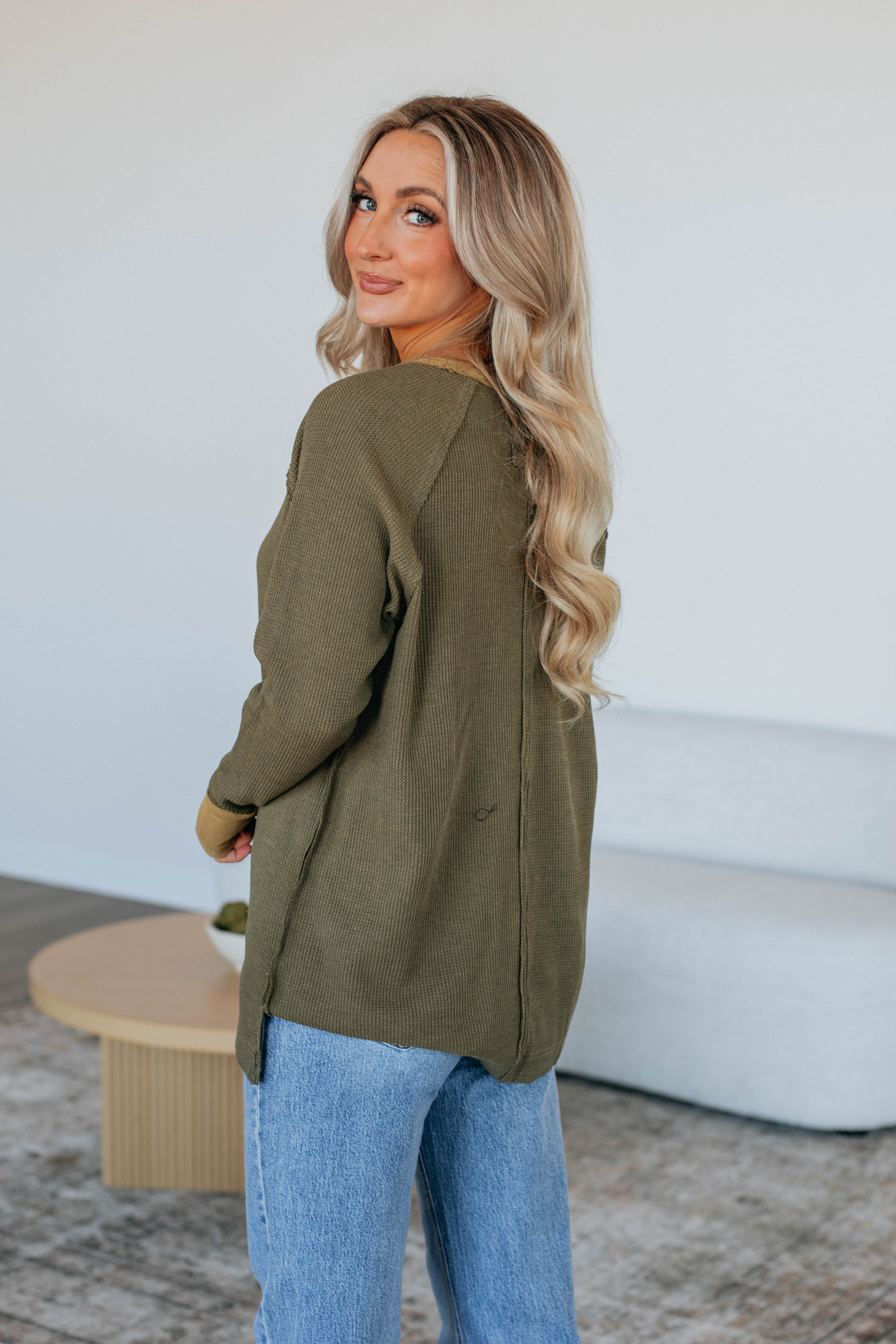 Dafina Knit Top for Women - Soft & Comfortable Dark Olive Pullover | Perfect for Casual Wear, Layering & Everyday Outfits