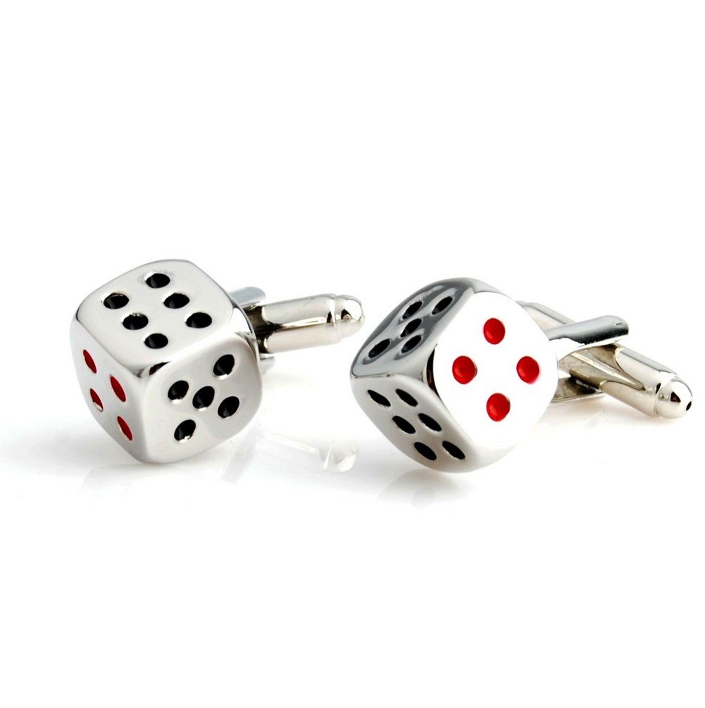 Men's Classic Funny Playing Card Cufflinks Set with Gift Box - Perfect for Weddings, Parties & Formal Events
