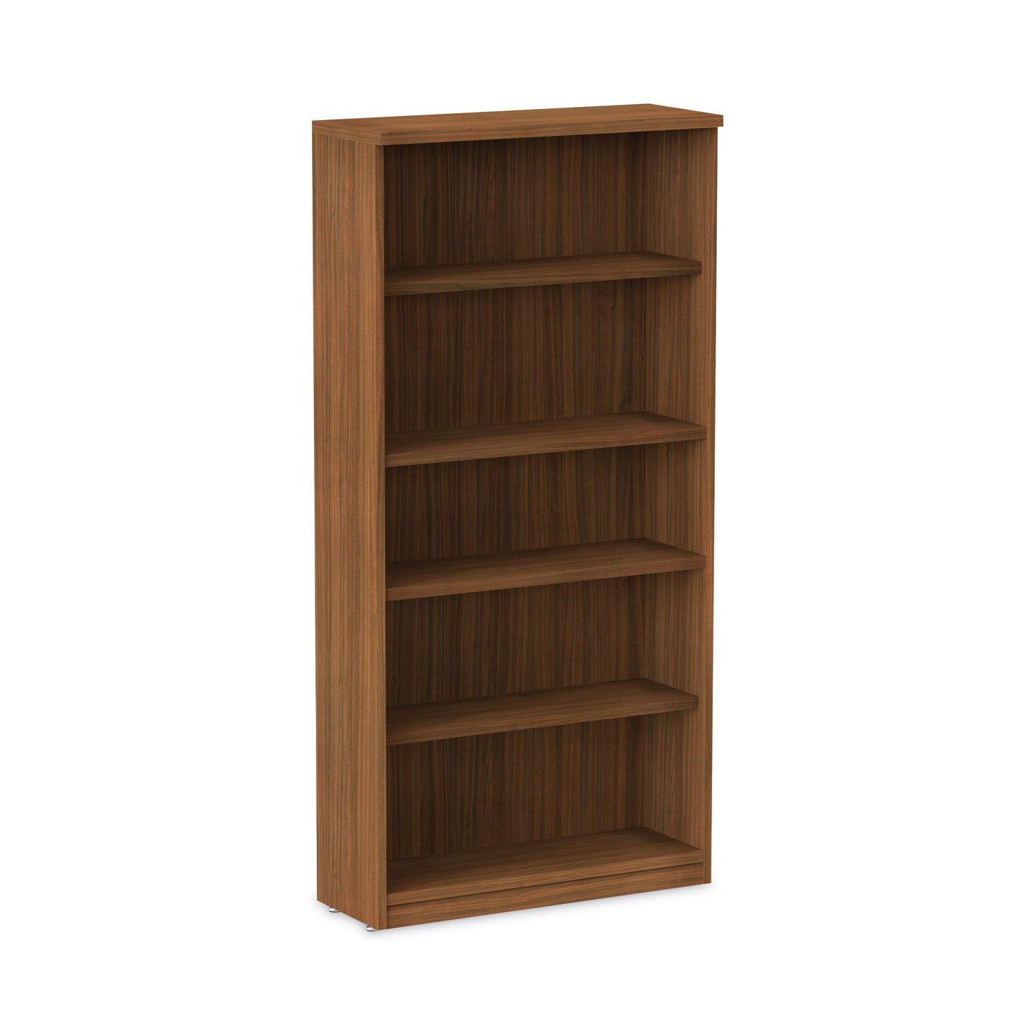 Alera Valencia 5-Shelf Modern Walnut Bookcase - 31.75