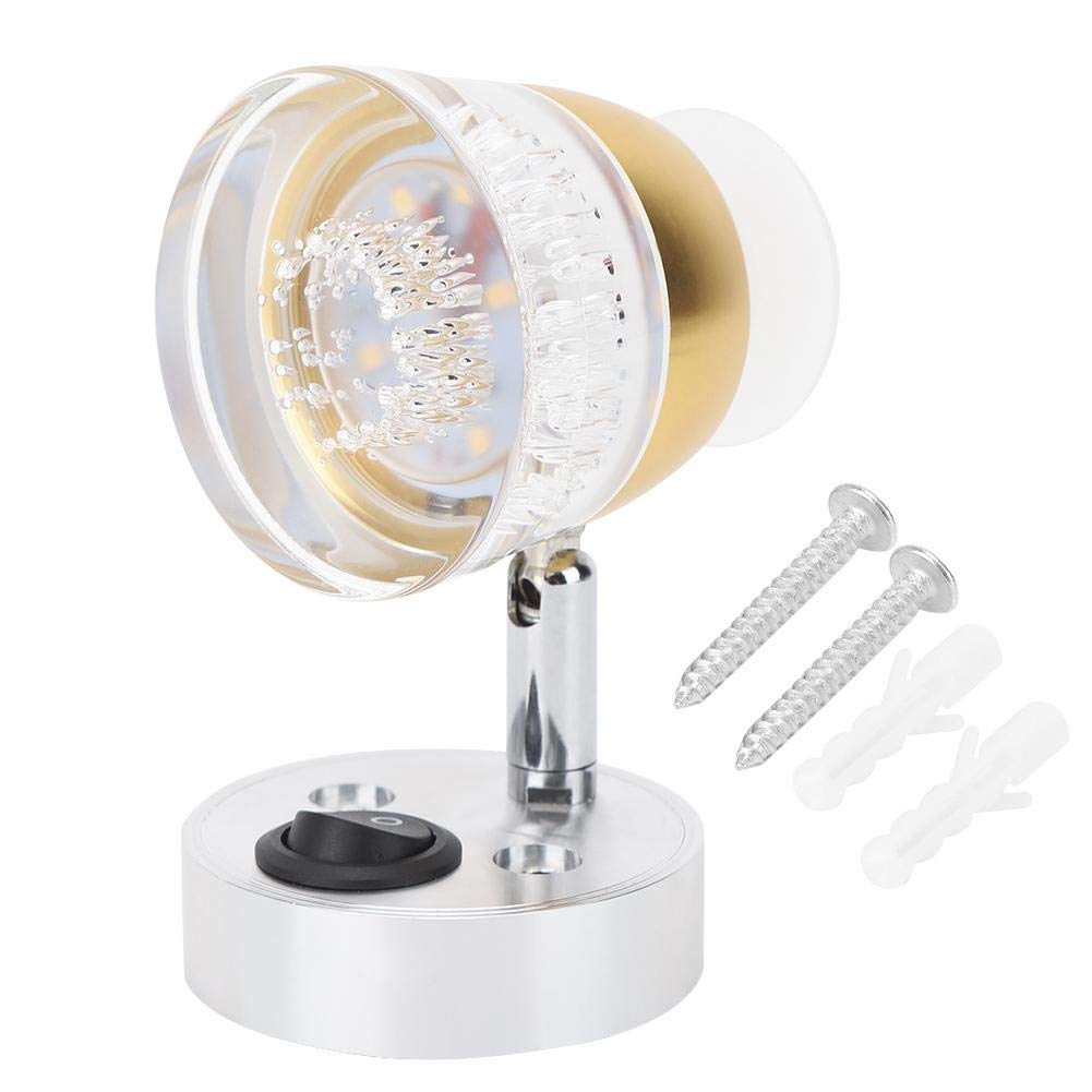 Suuonee 12V-24V LED Dual Head Spotlight - Warm White Oval Bedside Reading Lamp for RV, Boat, Motorhome | Perfect for Night Reading & Cozy Ambience