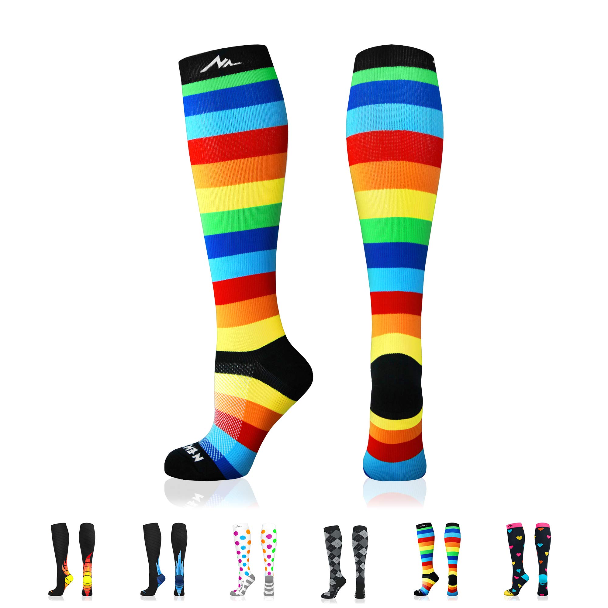 NEWZILL Medical Compression Socks 20-30 mmHg for Women & Men - Improve Circulation, Support for Running, Nursing, Hiking & Travel - Perfect for Athletes, Nurses & Frequent Travelers