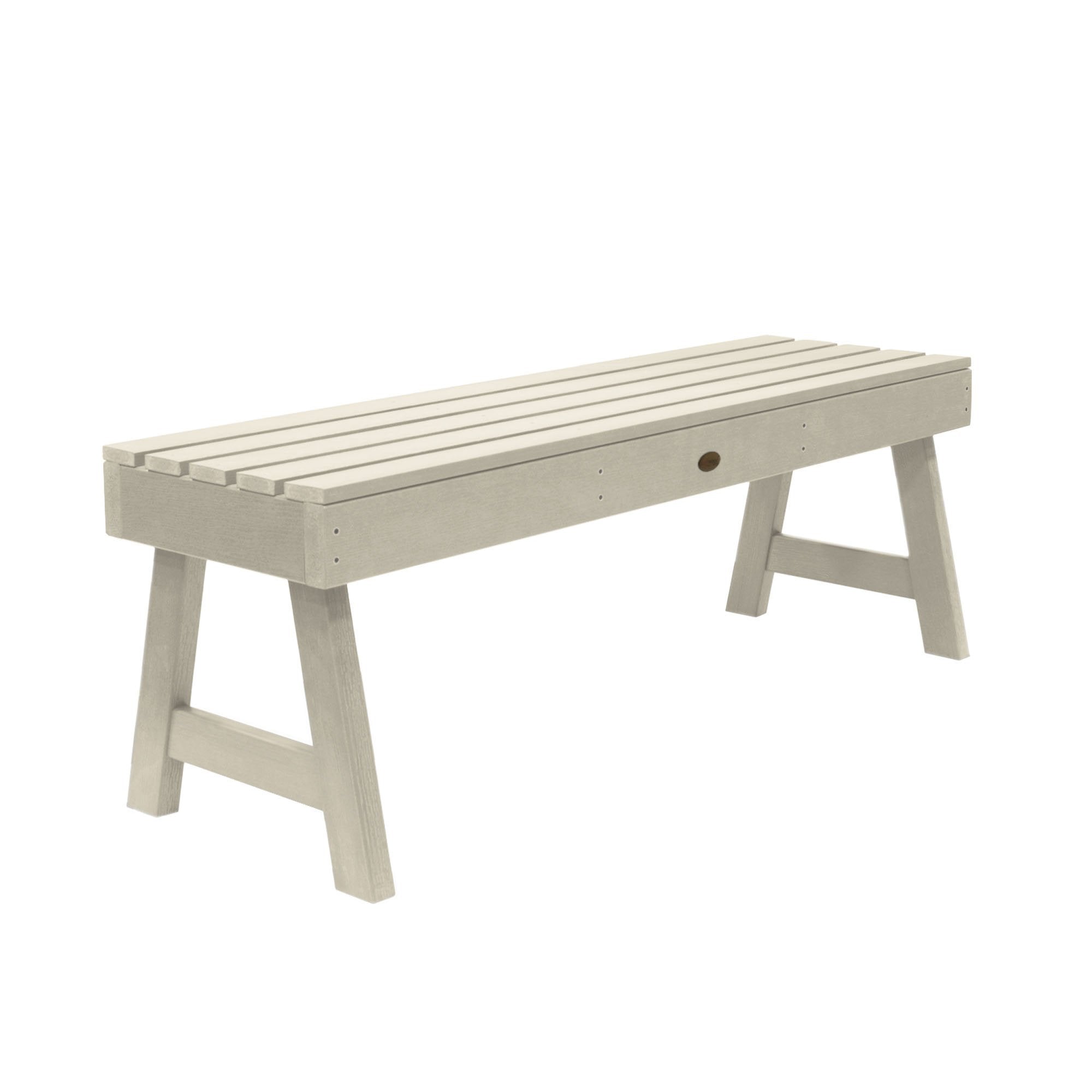 Weatherly 4ft Backless Picnic Bench - Durable Outdoor Garden, Patio, and Park Seating for Relaxing and Entertaining