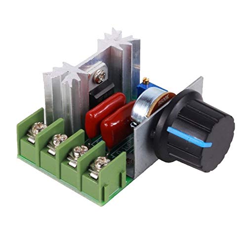 1PC 50-220V 25A AC Motor Speed Controller PWM 2000W Adjustable Voltage Regulator - High Power Motor Control Board (47x35x27mm) for Industrial Equipment, CNC Machines, and DIY Power Tools