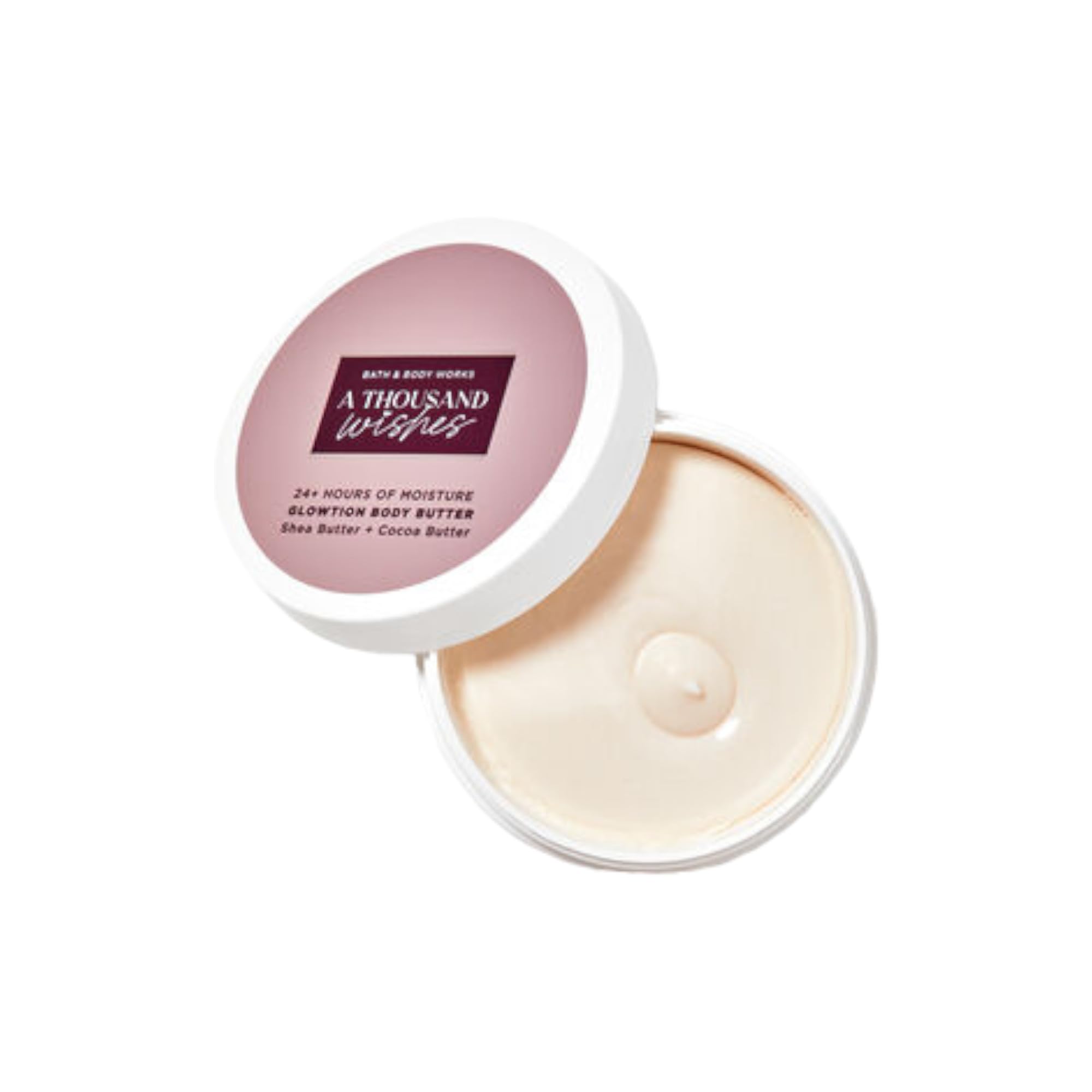 Bath and Body Works 24-Hour Moisturizing Body Butter with Shea & Cocoa Butter - 6.5 oz (A Thousand Wishes) | Deep Hydration for Dry Skin | Perfect for Daily Use, Gift Giving & Self-Care Routines