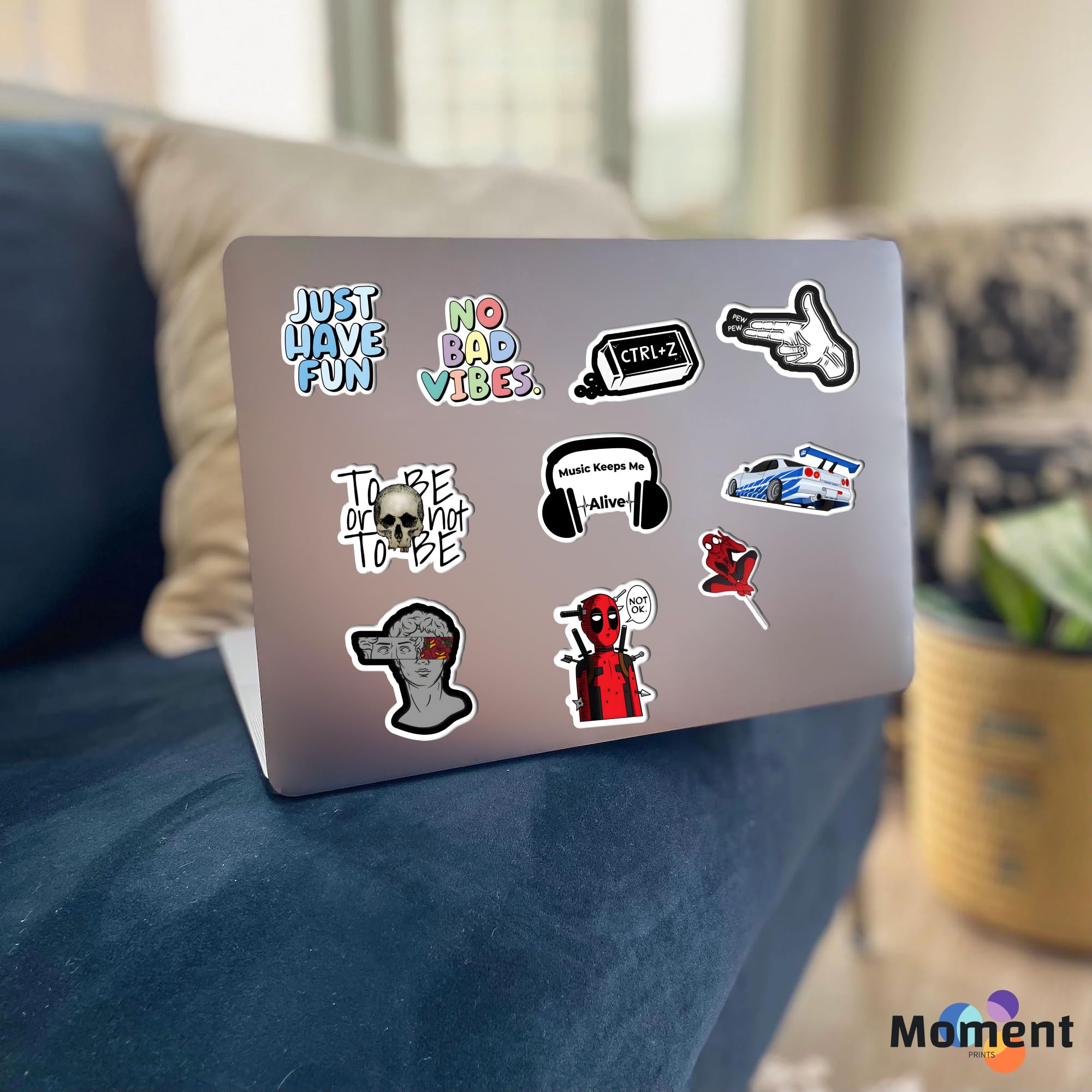 30Pcs Aesthetic Vinyl Stickers - Waterproof Decals for Water Bottles, Laptops, Phones, Scrapbooking, Guitars, Journals - Reusable & Self-Adhesive, 8.3 Inch - Perfect for DIY Crafts, Home Decor, and Personalizing Accessories