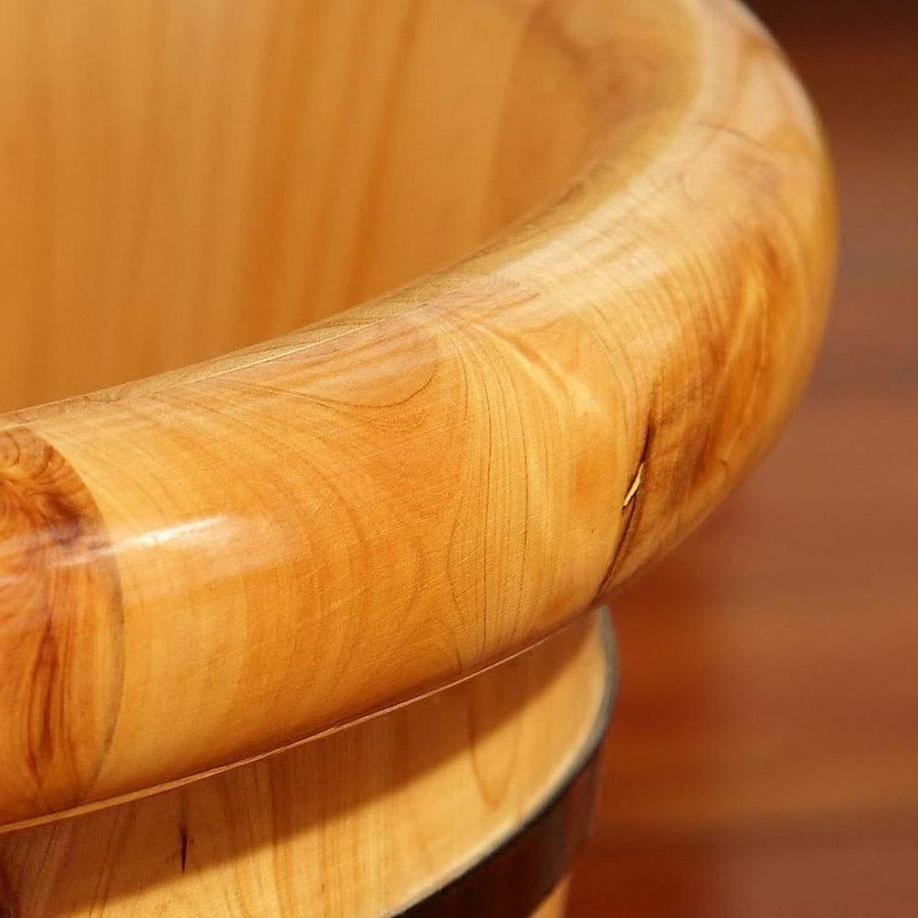 Premium Wooden Foot Spa Massage Bucket with Sauna & Infusion - Relaxing Home Foot Bath for Stress Relief & Detox