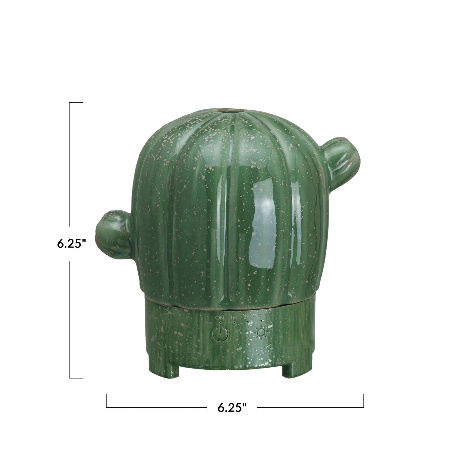 Handmade Stoneware Cactus Oil Diffuser for Home & Office - Aromatherapy Essential Oil Diffuser with Natural Ceramic Design for Relaxation, Yoga & Meditation Spaces