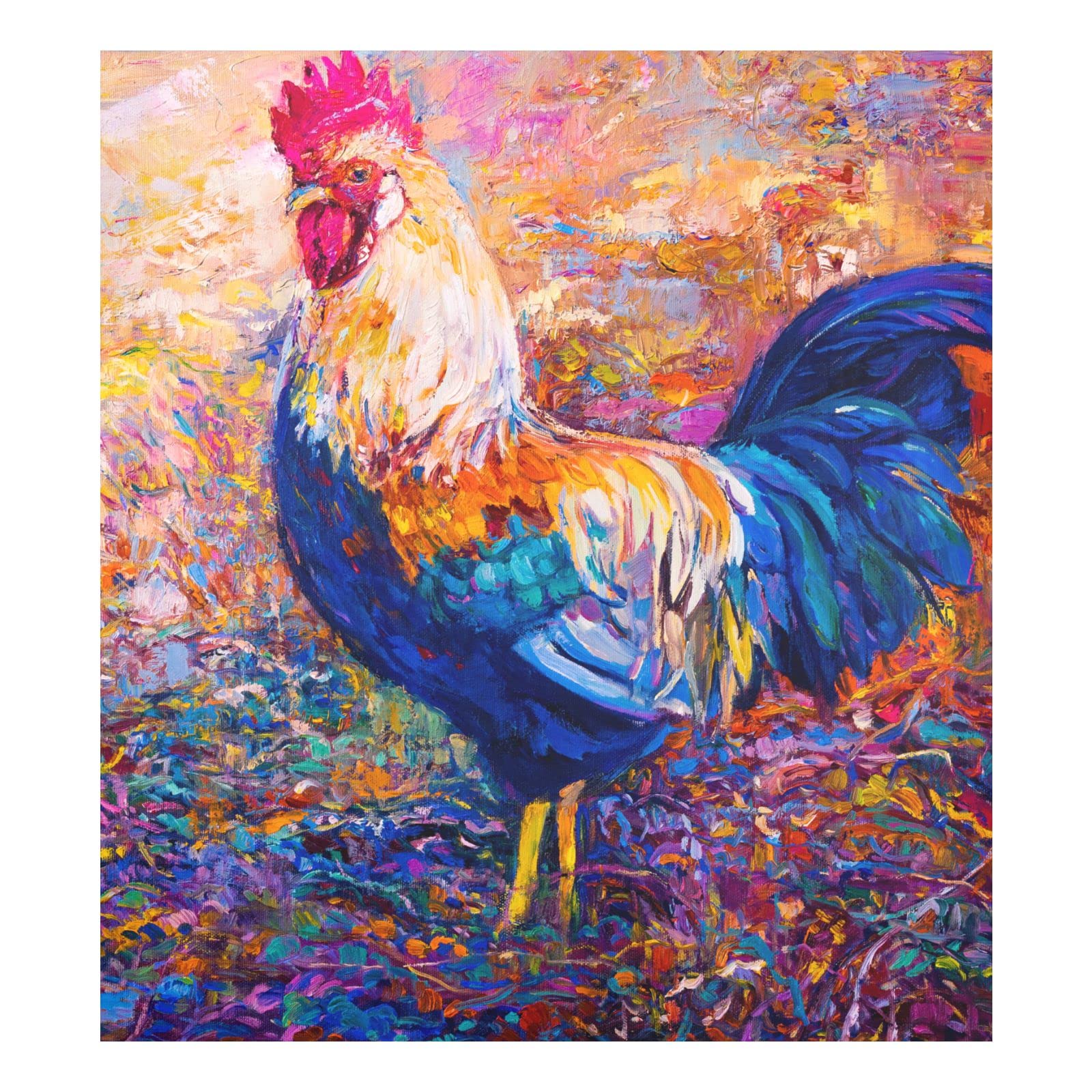 JIPONI Modern Art Rooster Dishwasher Magnetic Cover - 23