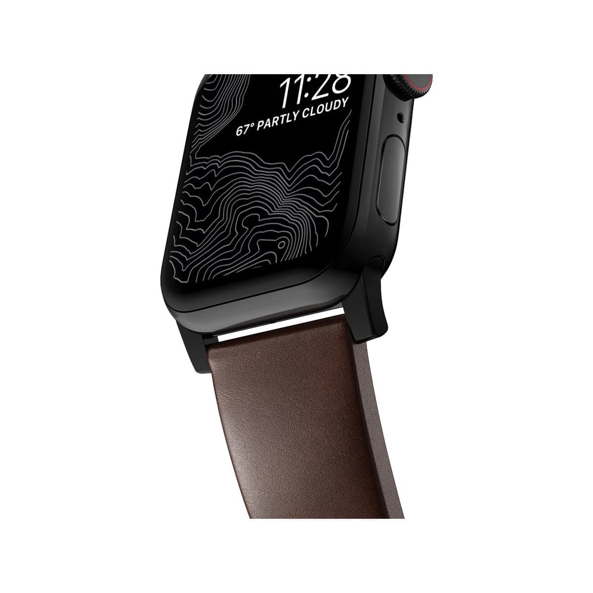 Premium NOMAD Apple Watch Band 45mm / 49mm - Genuine Horween Leather Strap with Black Hardware | Durable & Stylish for Everyday Wear, Workouts & Outdoor Adventures