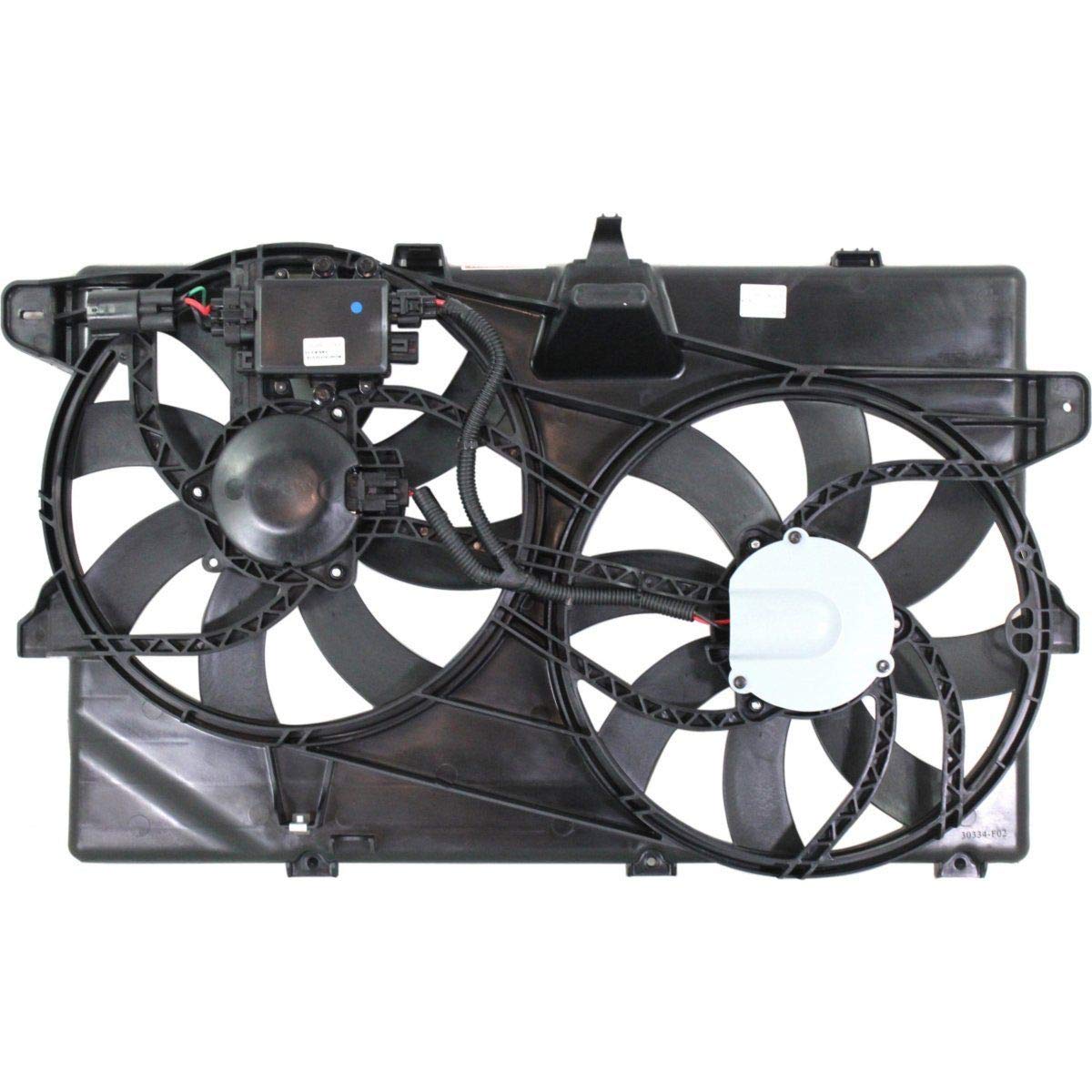 High Performance Radiator Cooling Fan with Control Module for 2007-2013 Ford Edge & Lincoln MKX - Perfect for Engine Overheating Prevention & Summer Driving