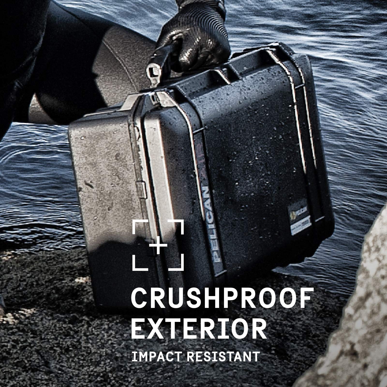 Pelican Air 1555 Waterproof Hard Case - Silver | Lightweight Travel & Equipment Protection | Perfect for Camera Gear, Electronics & Outdoor Adventures