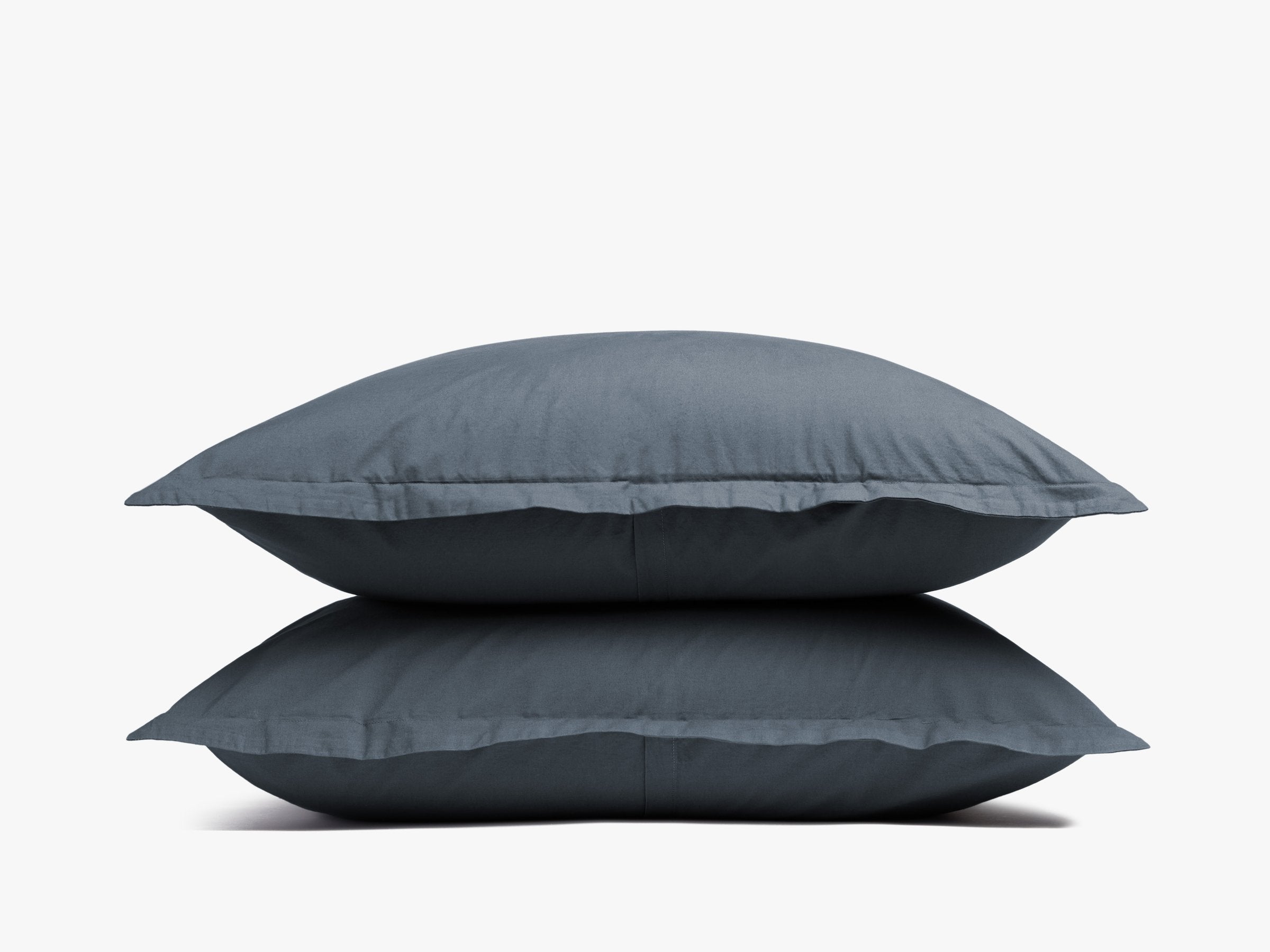 Premium Brushed Cotton Pillow Sham Set - Soft & Breathable Bedding for Ultimate Comfort | Perfect for Master Bedroom, Guest Room & Cozy Home Decor (Dusk Blue)