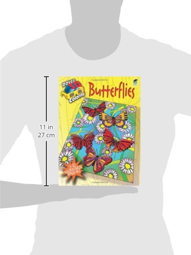 3D Coloring Book for Adults - Butterflies Design | Dover 3D Coloring Book | Stress Relief & Art Therapy | Perfect for Relaxation, Mindfulness & Creative Expression