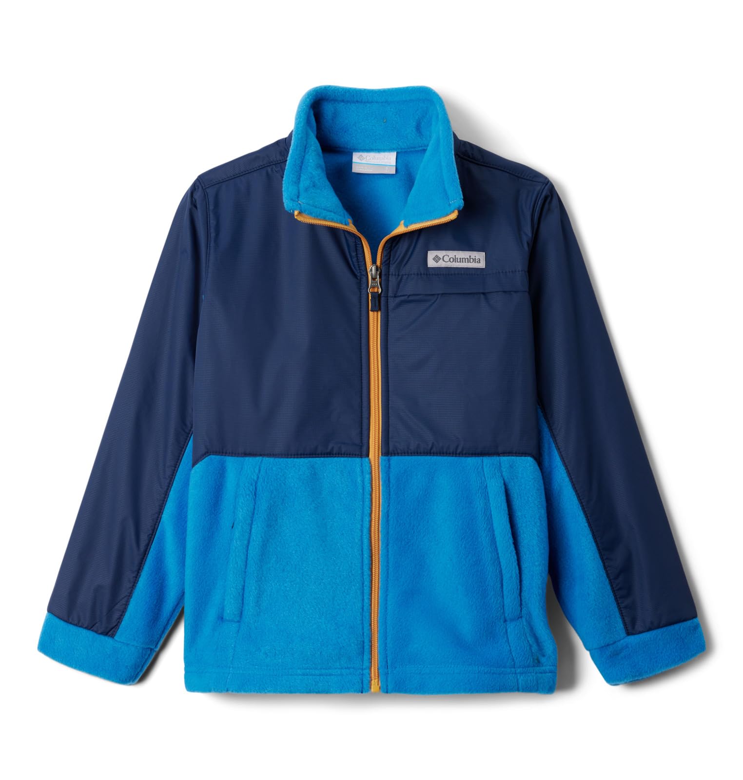 Columbia Boys' Steens Mountain Overlay Fleece Jacket - Warm Winter Outerwear for Kids' Outdoor Adventures, Hiking & School