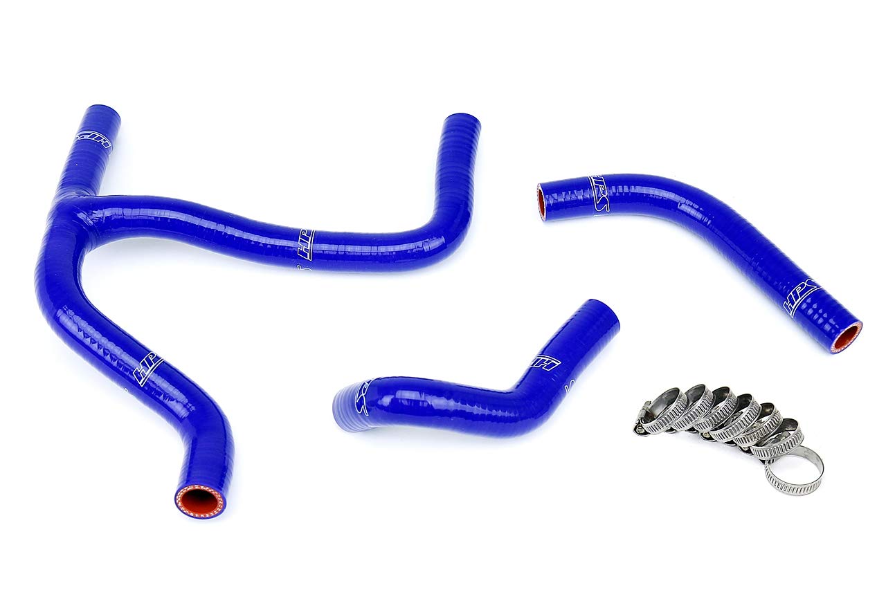 HPS 57-1255-BLUE High-Temperature Blue Silicone Radiator Coolant Hose Kit - Durable Replacement for Cars, Trucks & SUVs - Perfect for Engine Cooling System Upgrades & Performance Modifications