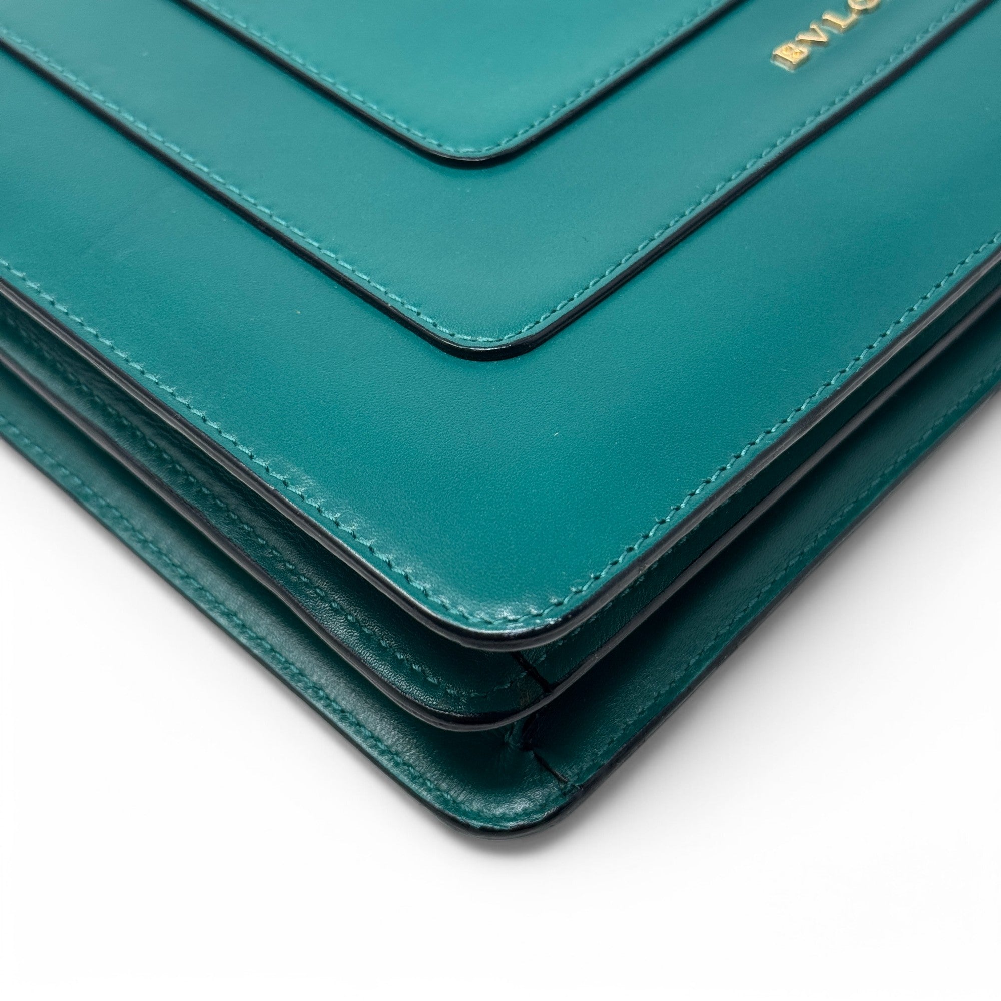 Bvlgari Green Medium Serpenti Shoulder Bag - Luxury Leather Handbag for Women, Perfect for Parties, Work & Evening Events
