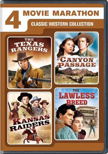 4 Classic Western Movies Collection DVD Set - Best Cowboy Films for Movie Night & Western Fans [IMPORT]