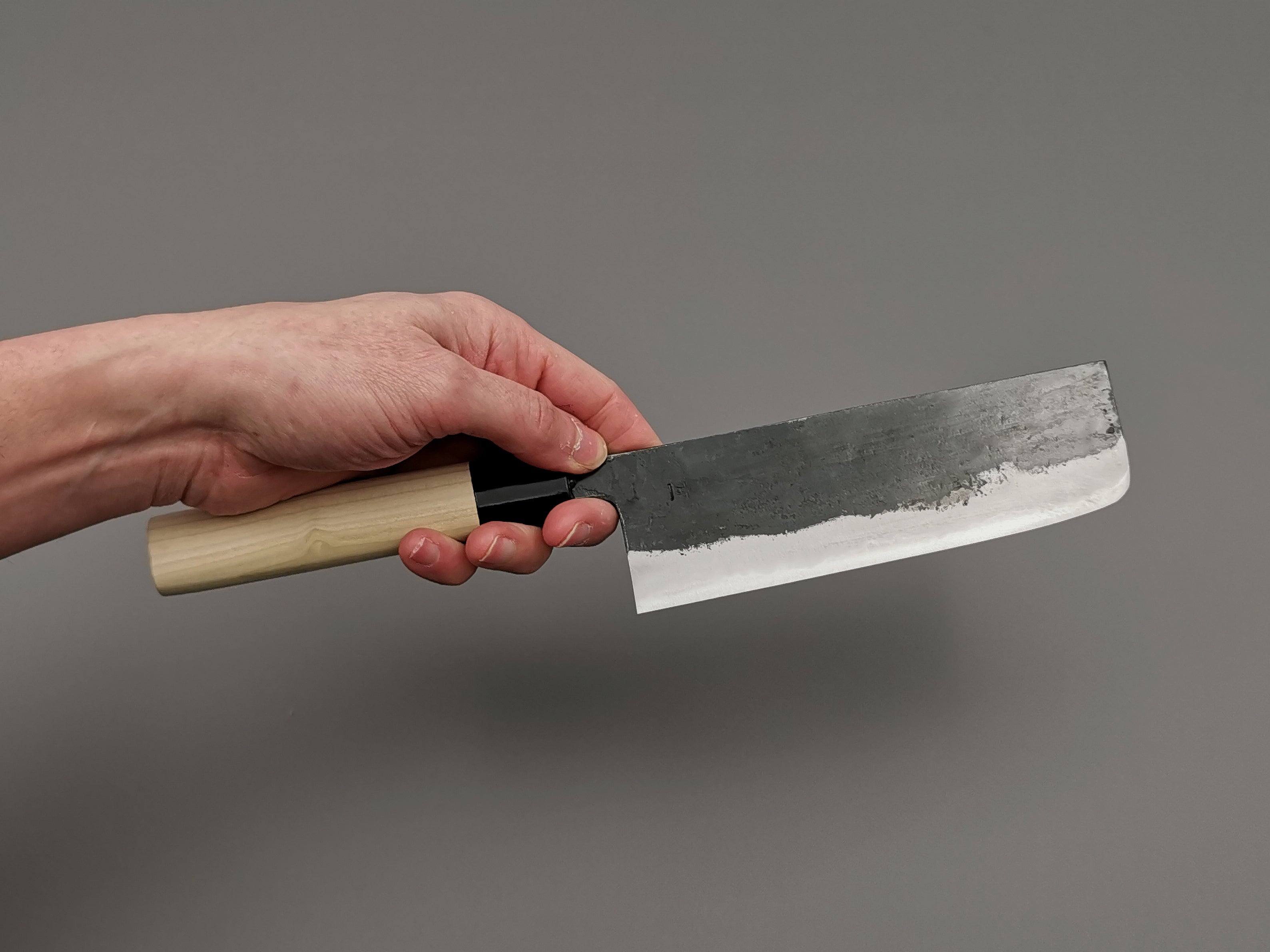 Premium Japanese Takeo Murata Buho Nakiri Knife - High Carbon Steel Vegetable & Herb Chopping Knife for Professional Chefs & Home Cooking - Perfect for Slicing, Dicing & Mincing Vegetables, Herbs & Fruits
