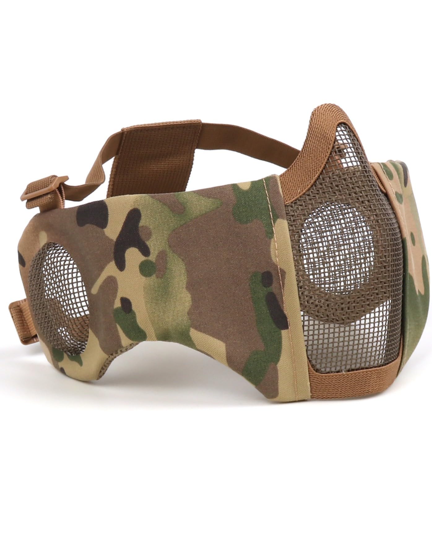 Tactical Airsoft Mask - Full Face Protection Mesh Mask for Airsoft & Paintball - Lightweight & Durable for Outdoor Shooting Games - Perfect for Sniper Tactics & Combat Training