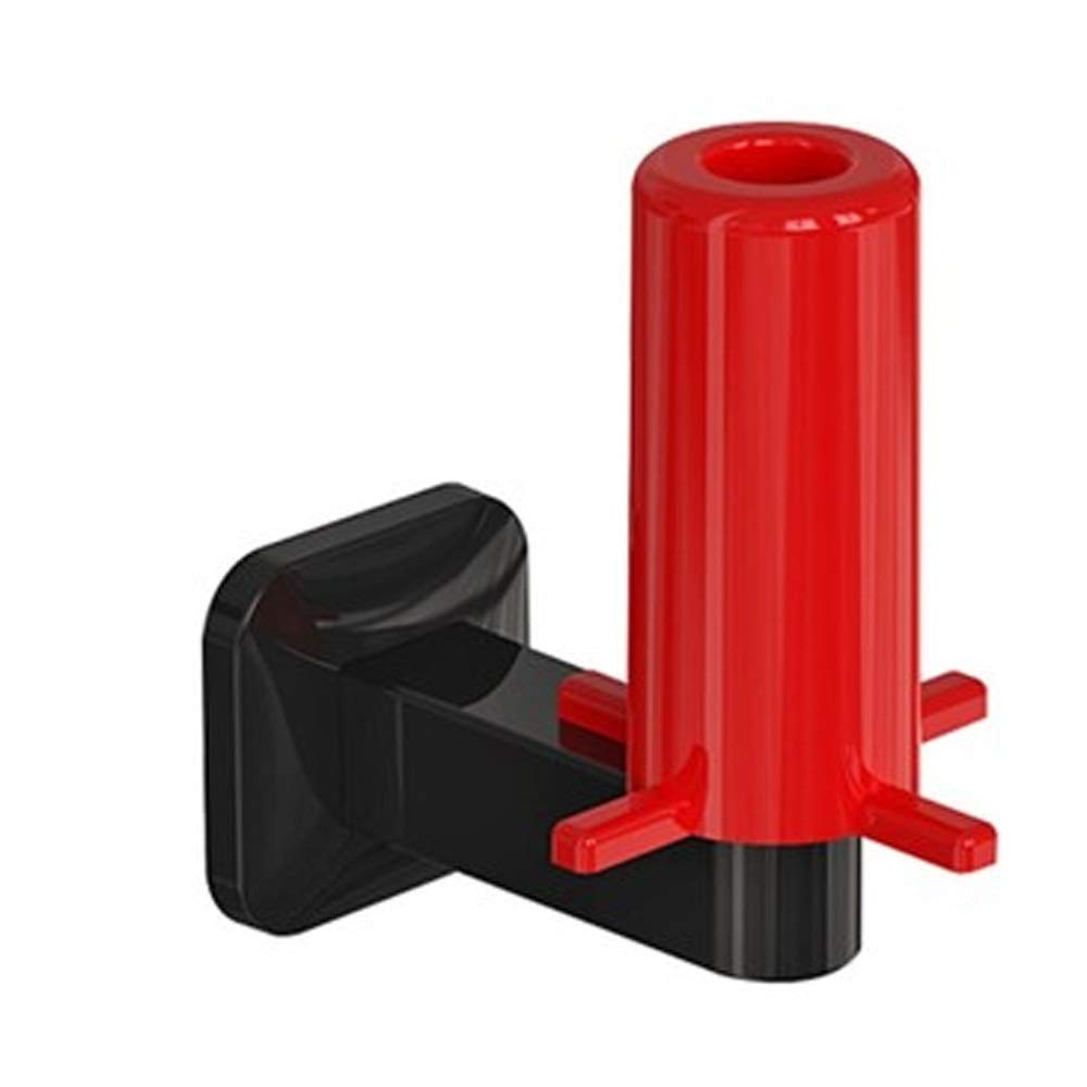 KGEZW No Drill Bathroom Toilet Paper Holder - Wall Mounted ABS Plastic Paper Towel Roll Rack, Black - Perfect for Small Spaces & Rental Homes
